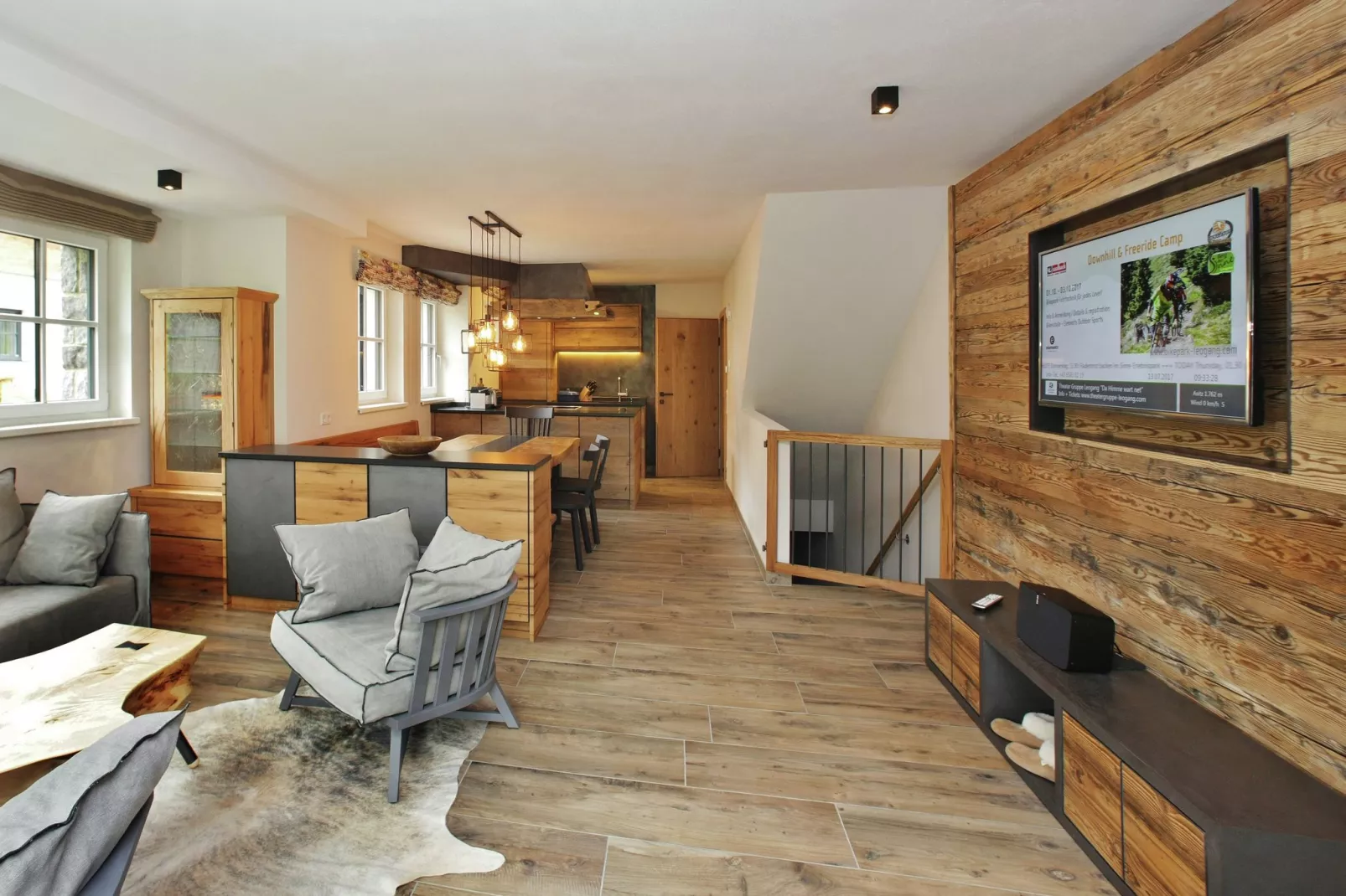 Chalet Schneeflocke Leogang-Woonkamer