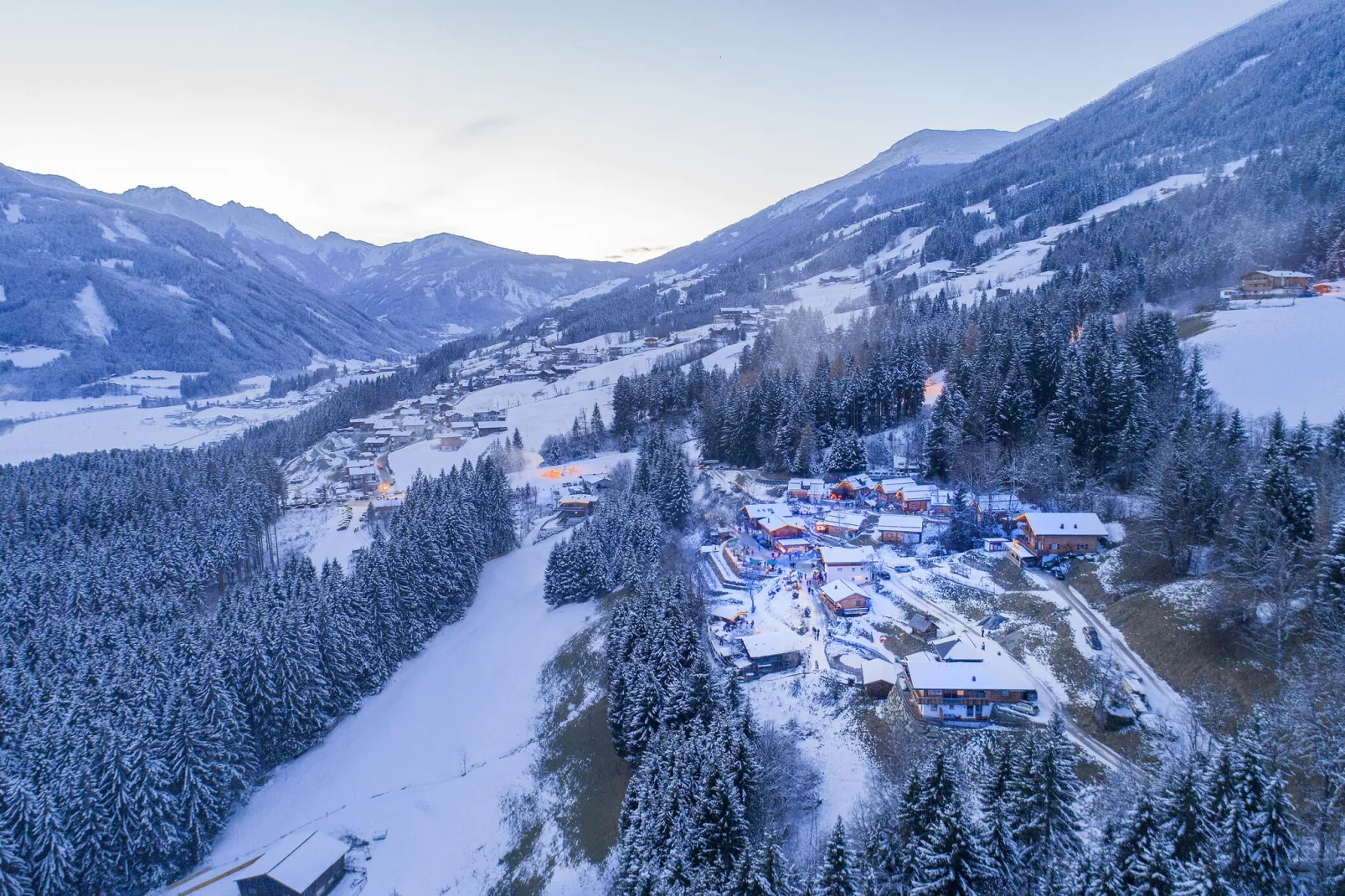 Naturdorf Oberkühnreit - Naturdorf Chalet - 8 Personen-Gebied winter 1km