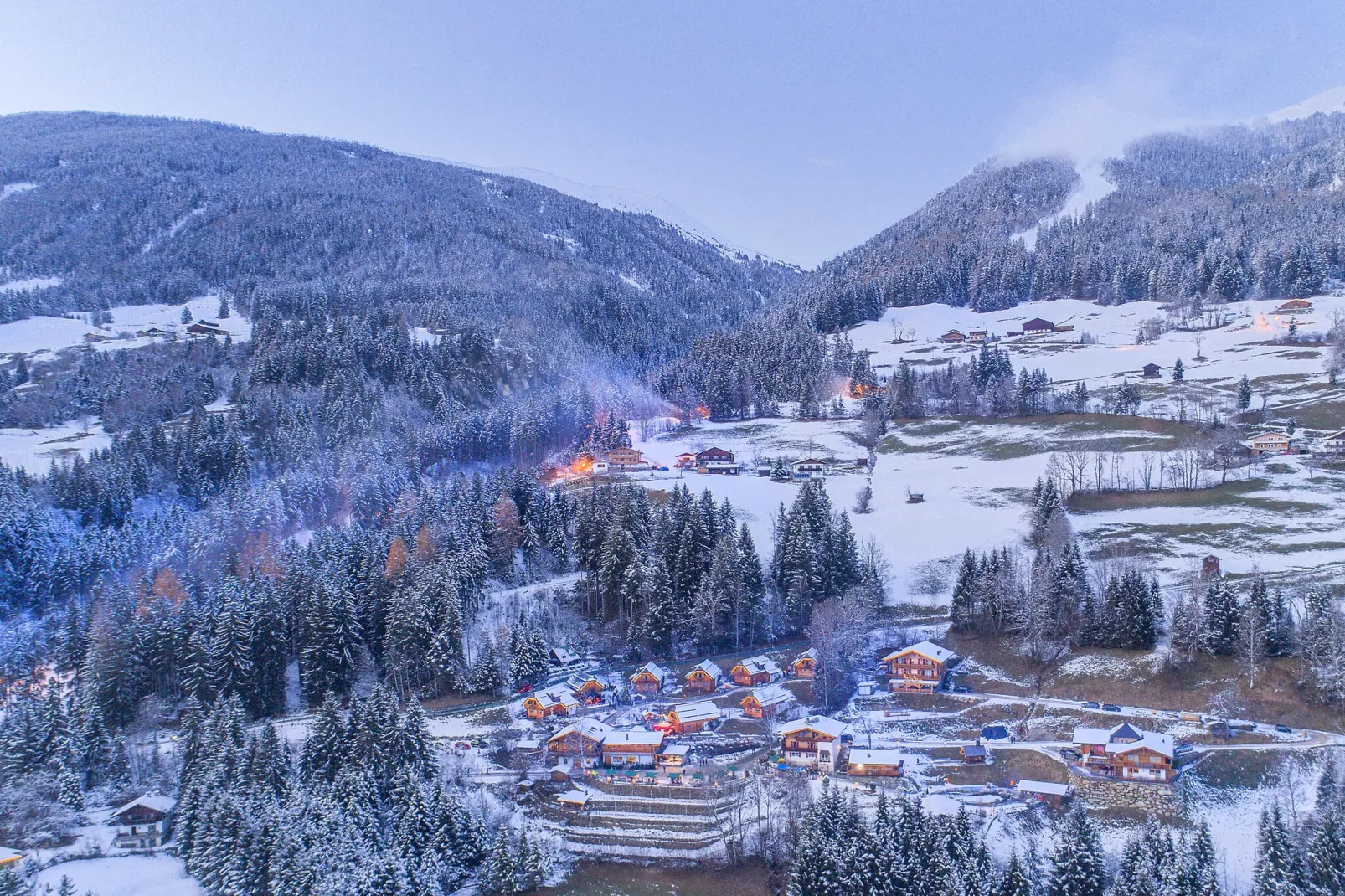 Naturdorf Oberkühnreit - Chalet Oberkühnreit-Gebied winter 1km