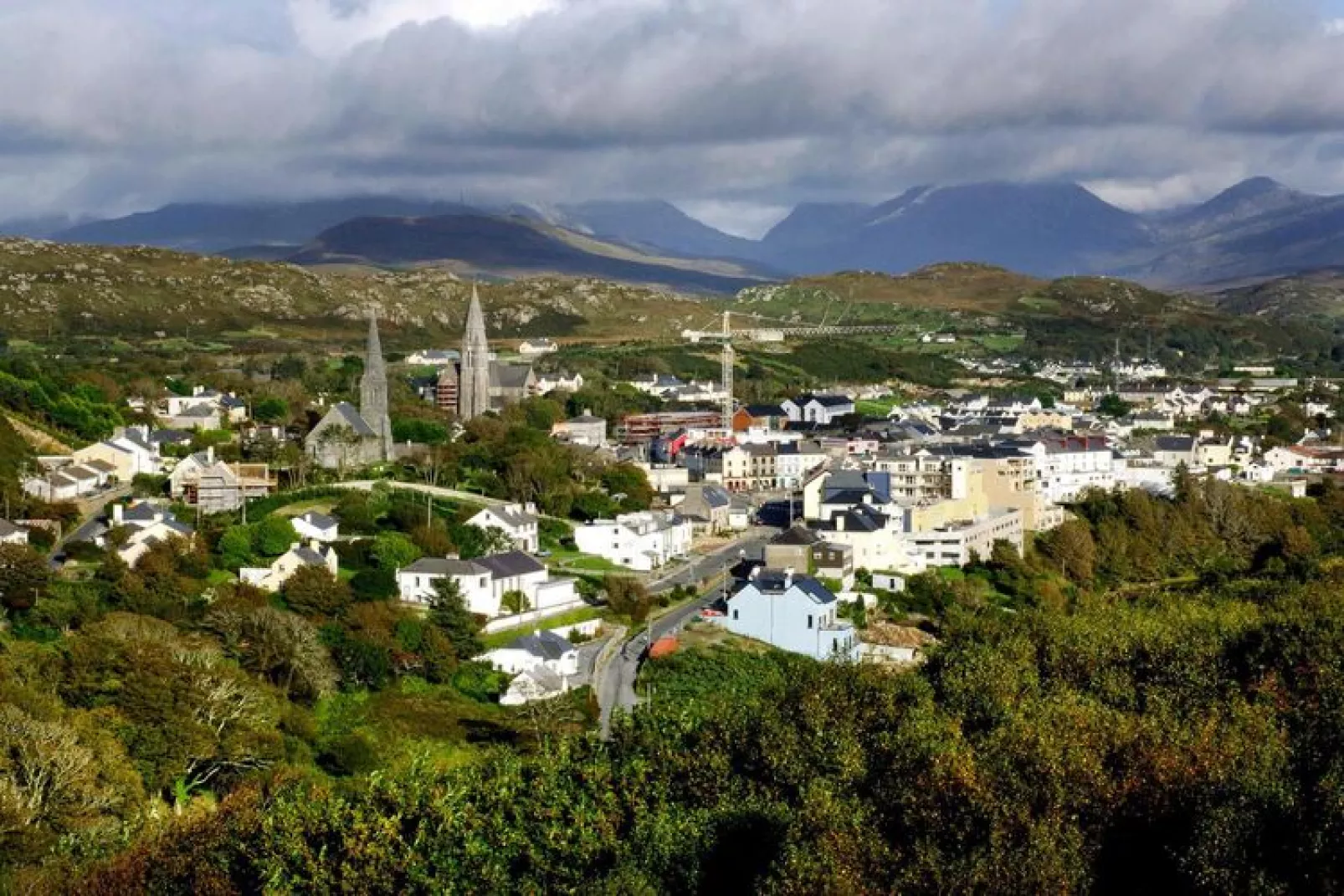Cottage in Clifden Co Galway in Ireland-Uitzicht zomer