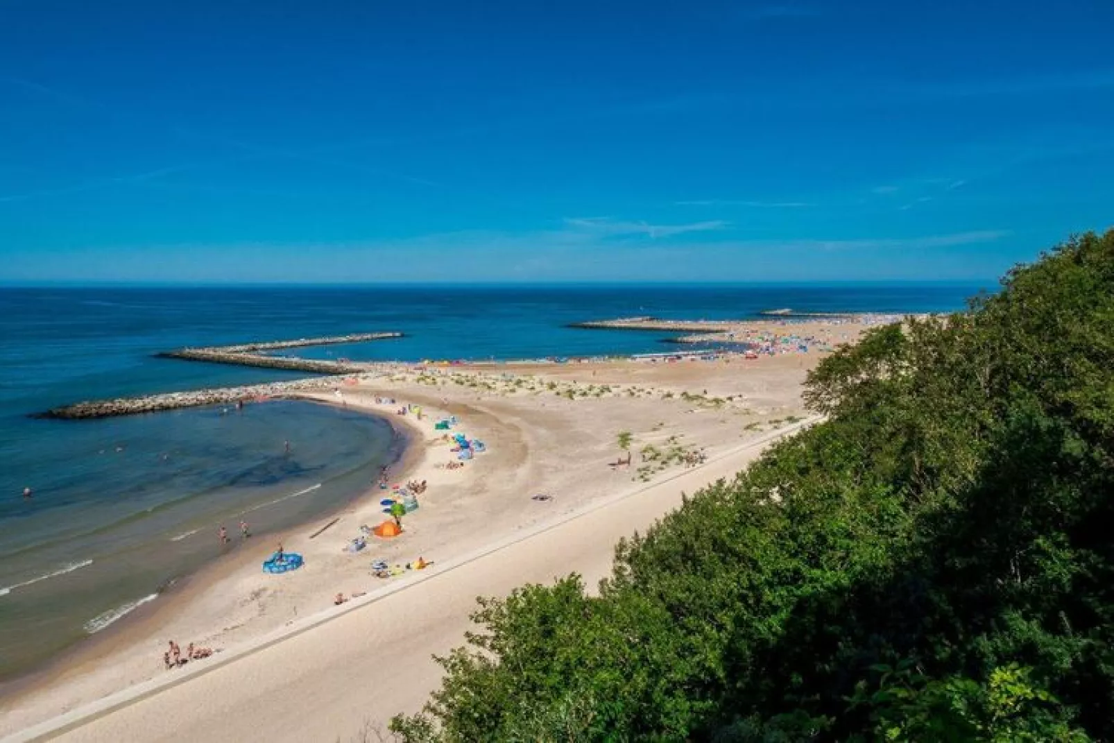 Domki STANDARD Przystanek Jarosławiec-Gebieden zomer 1km