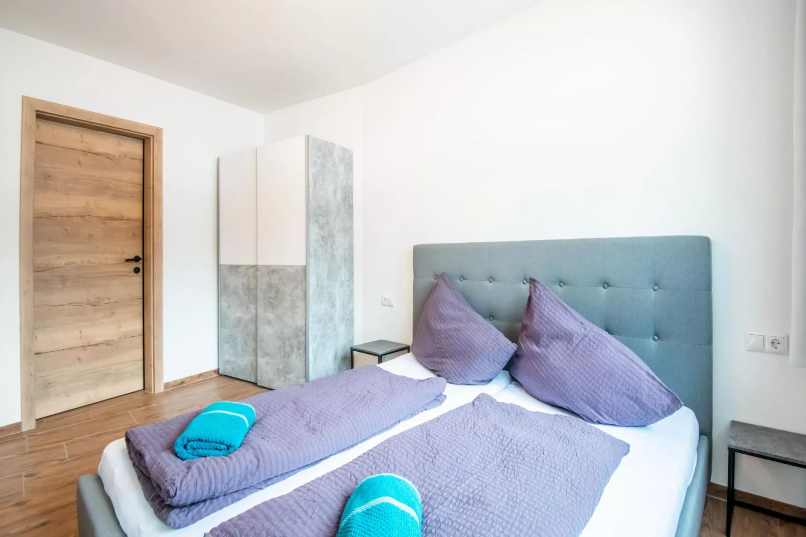 Apartment mit wunderschönem Bergblick und Balkon-Slaapkamer
