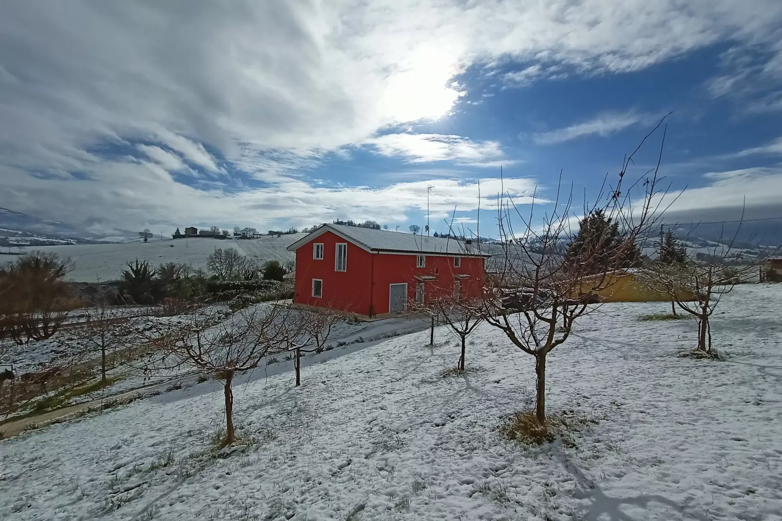 La Casa del Verdicchio-Tuin winter