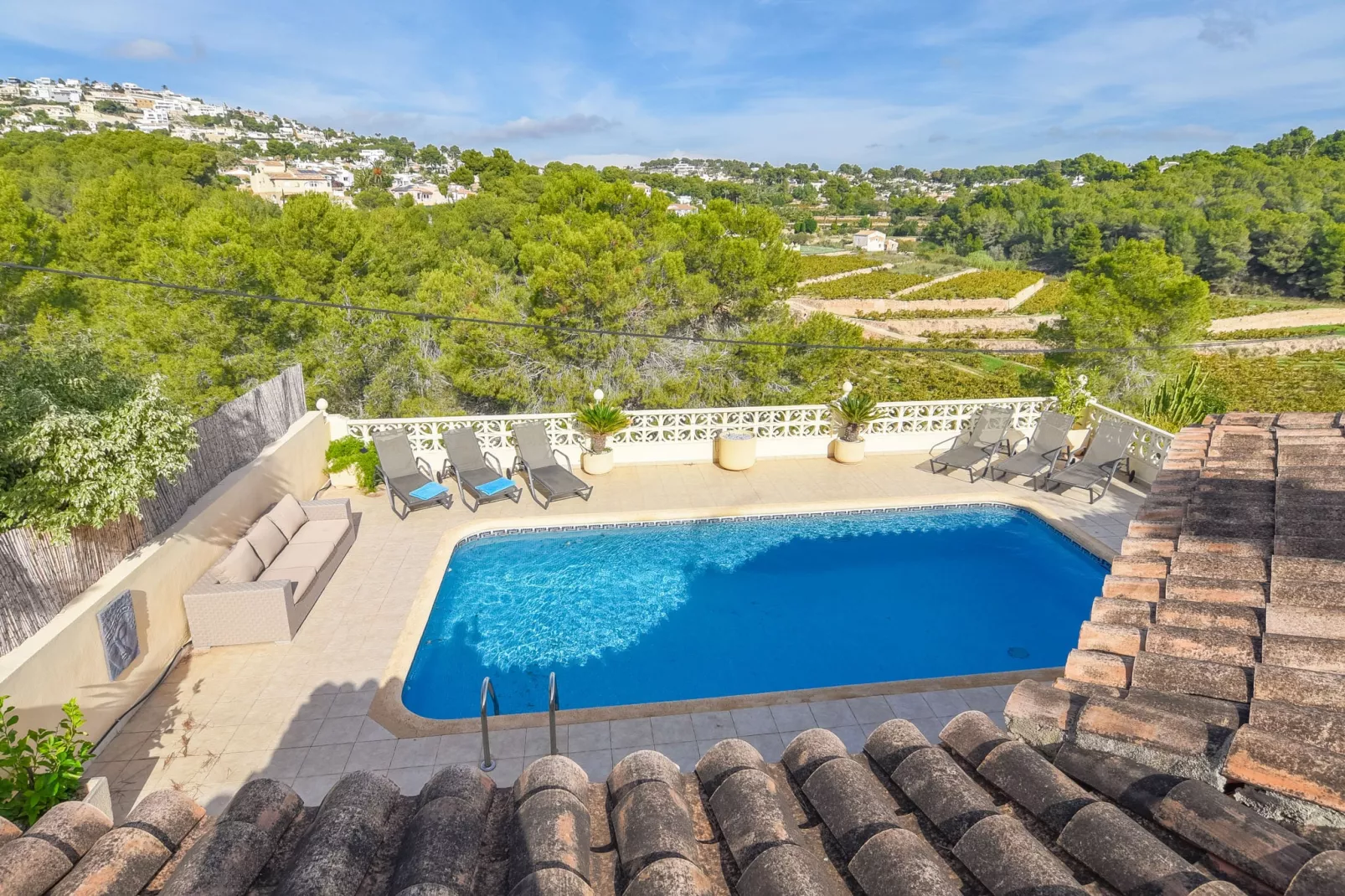 Villa Las Viñas	-Uitzicht zomer