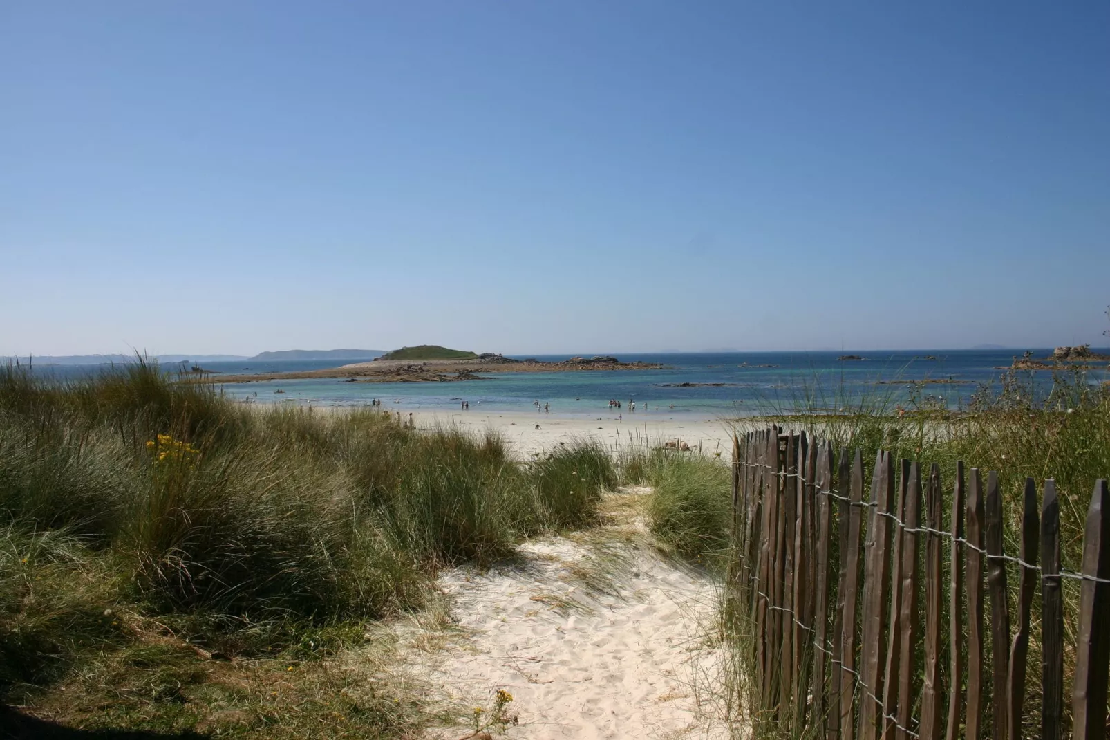 Maison Port-Blanc-Gebieden zomer 1km