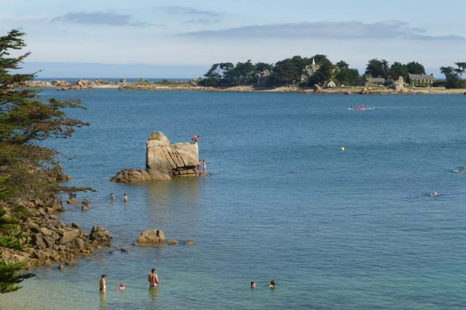 Maison Port-Blanc-Gebieden zomer 1km