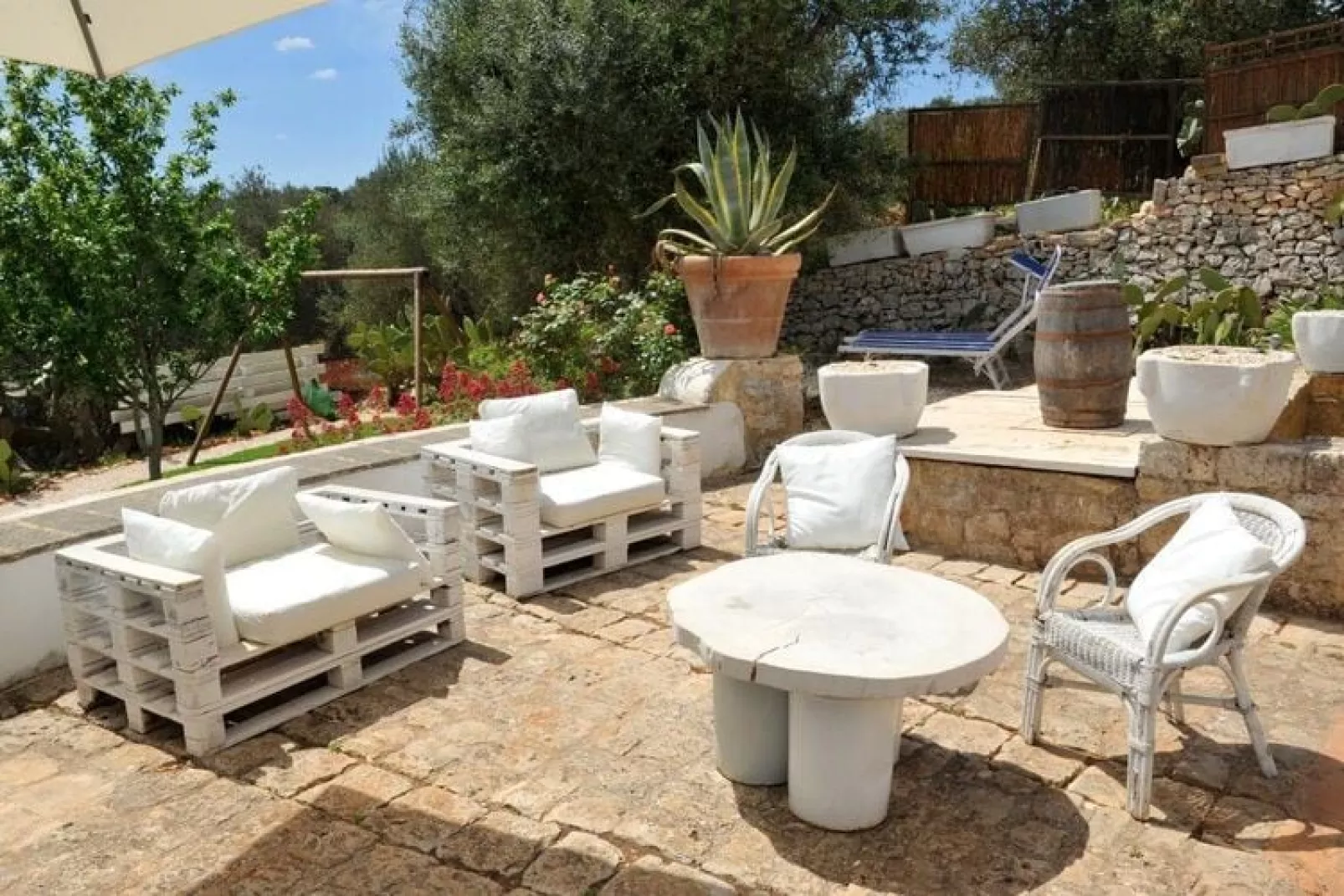 Tenuta Bianca Ostuni-Terrasbalkon