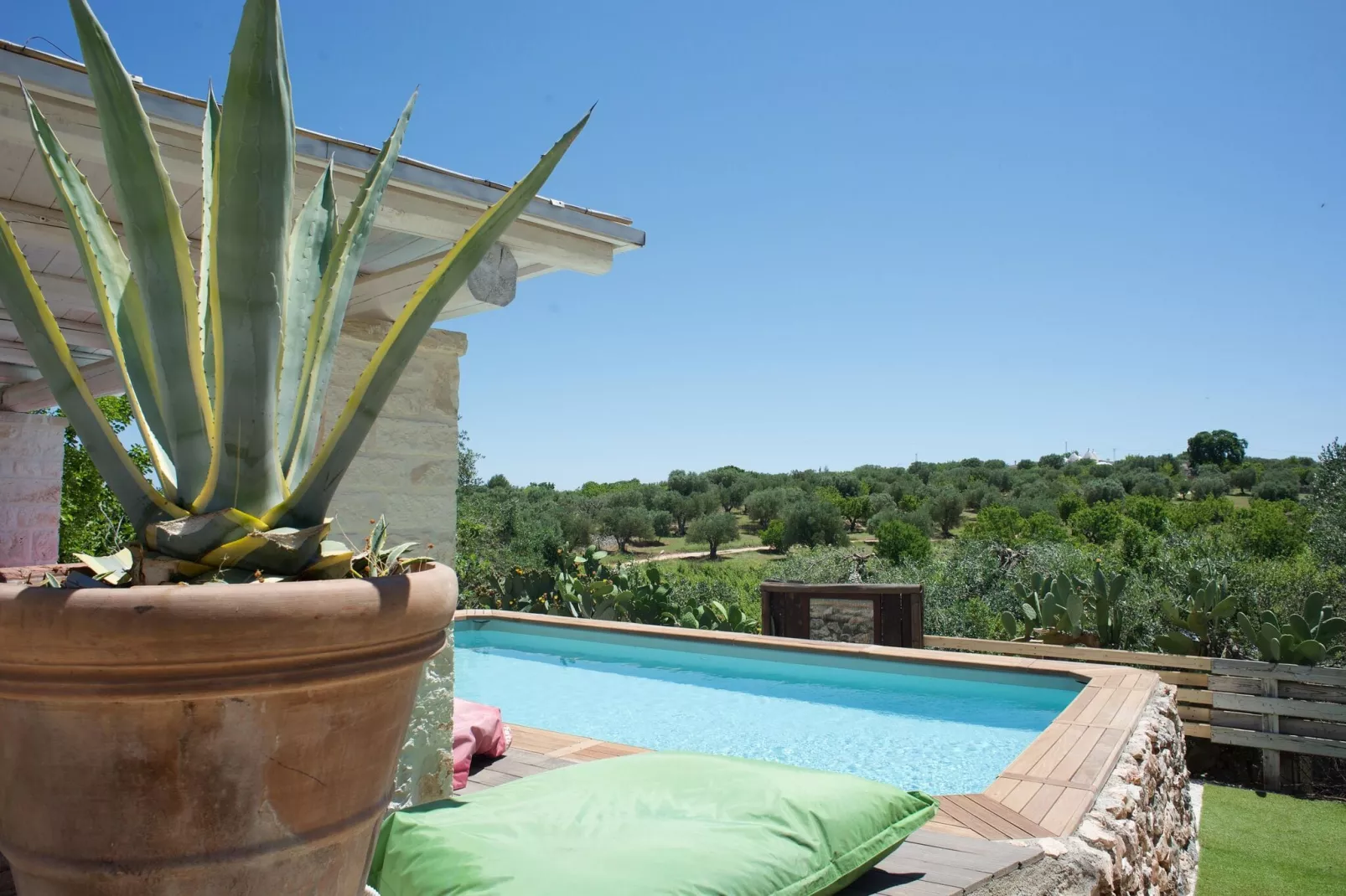 Tenuta Bianca Ostuni-Tuinen zomer