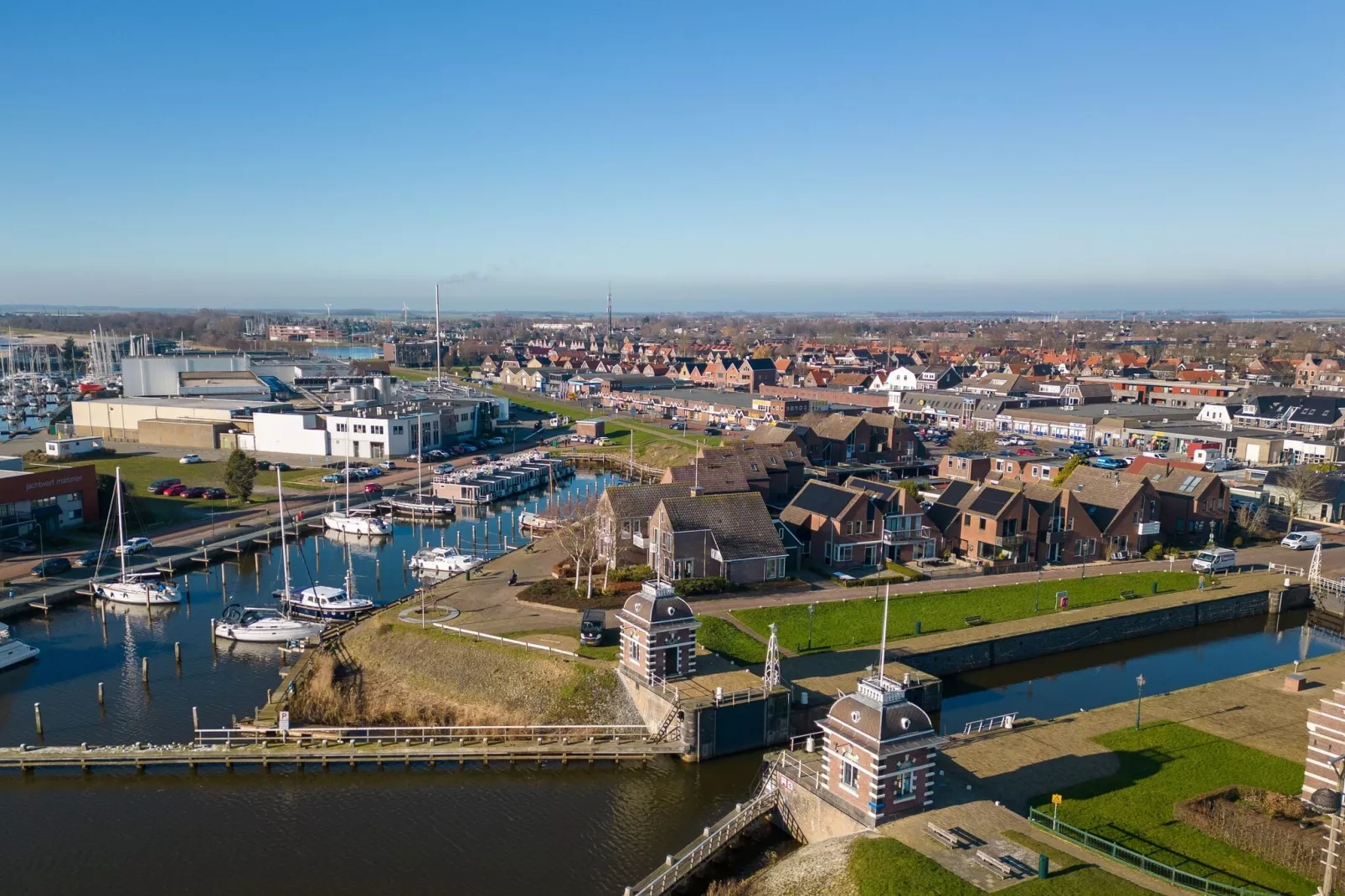 Houseboat Lemmer 1-Gebieden zomer 1km