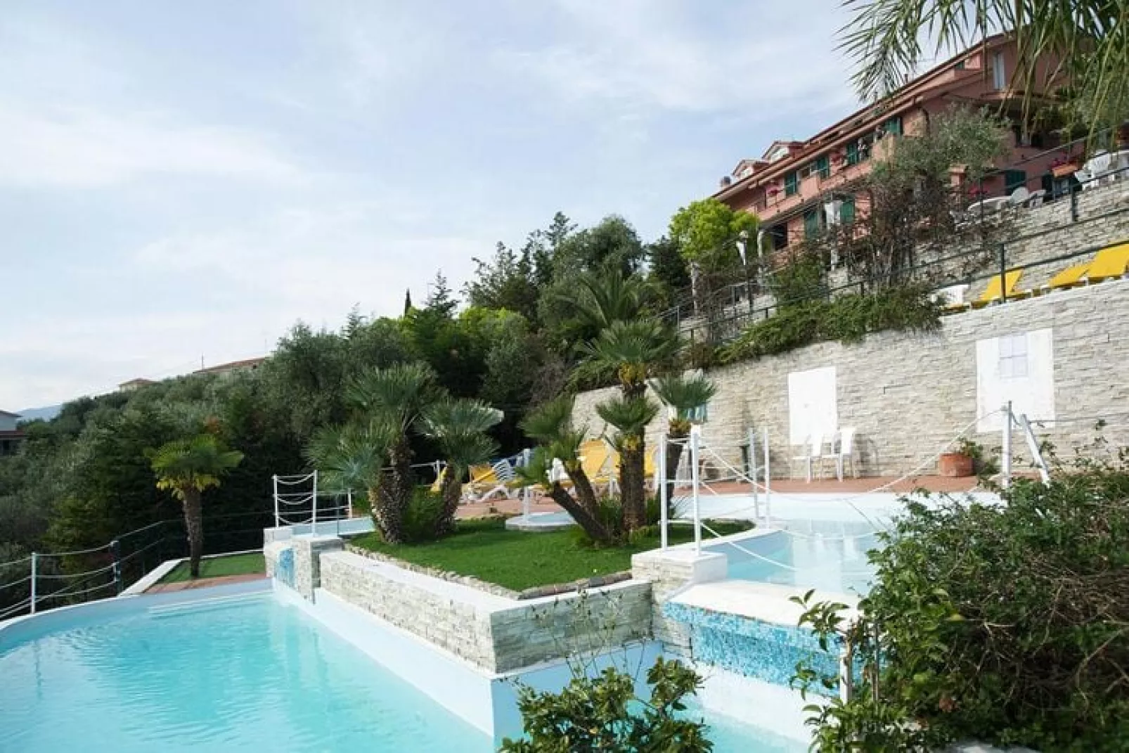Ferienanlage Villa Giada Imperia - Type Twin Room Apt Ginestra B5-Zwembad