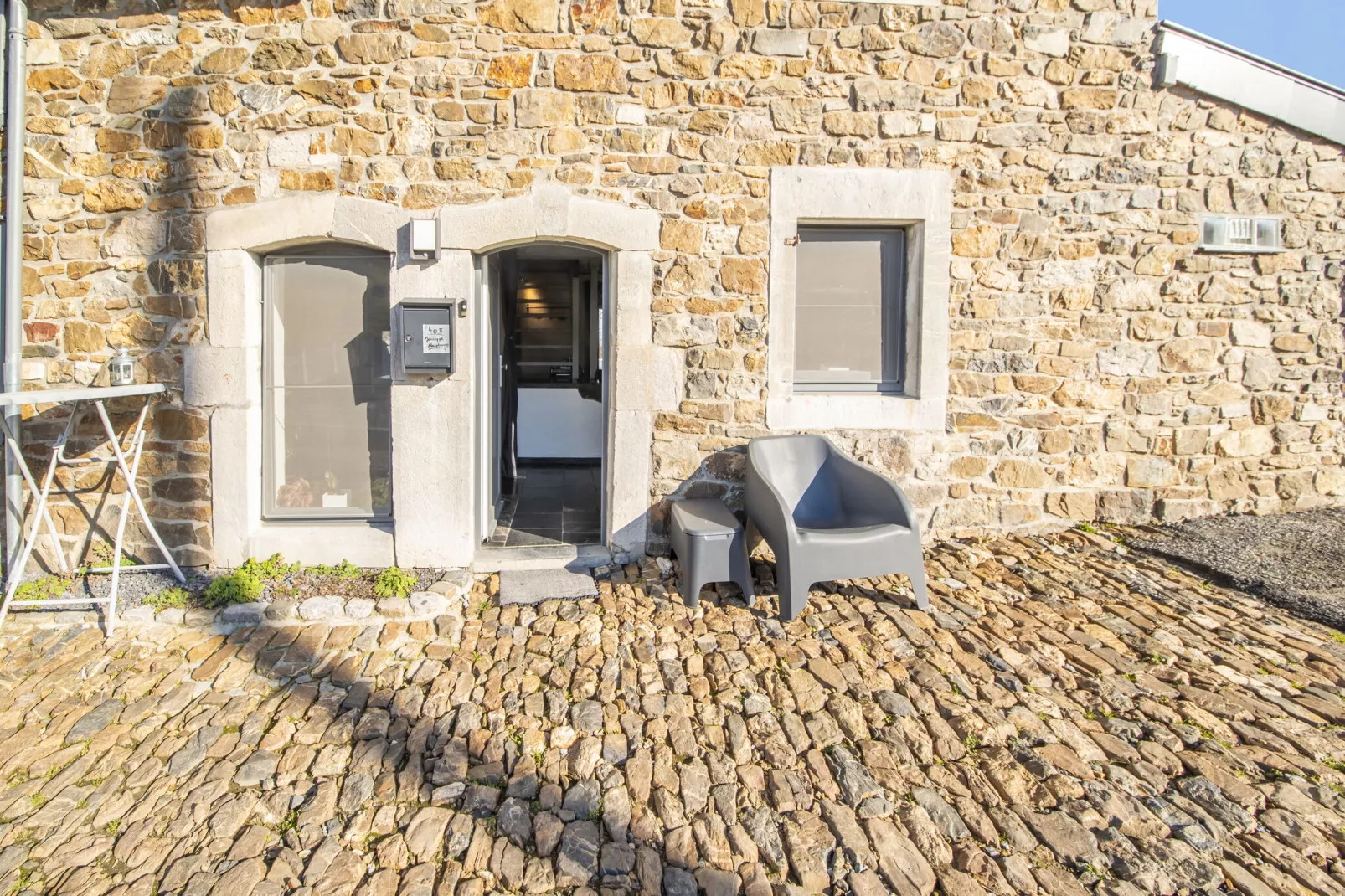 Charmante habitation située à la Reid avec Jacuzzi-Hal-ontvangst