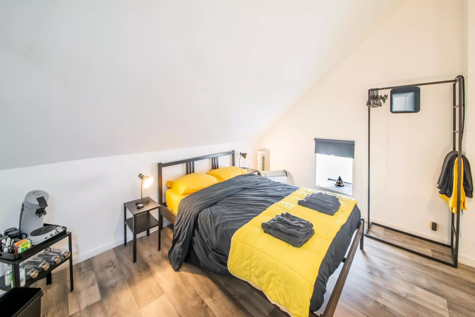 Charmante habitation située à la Reid avec Jacuzzi-Slaapkamer