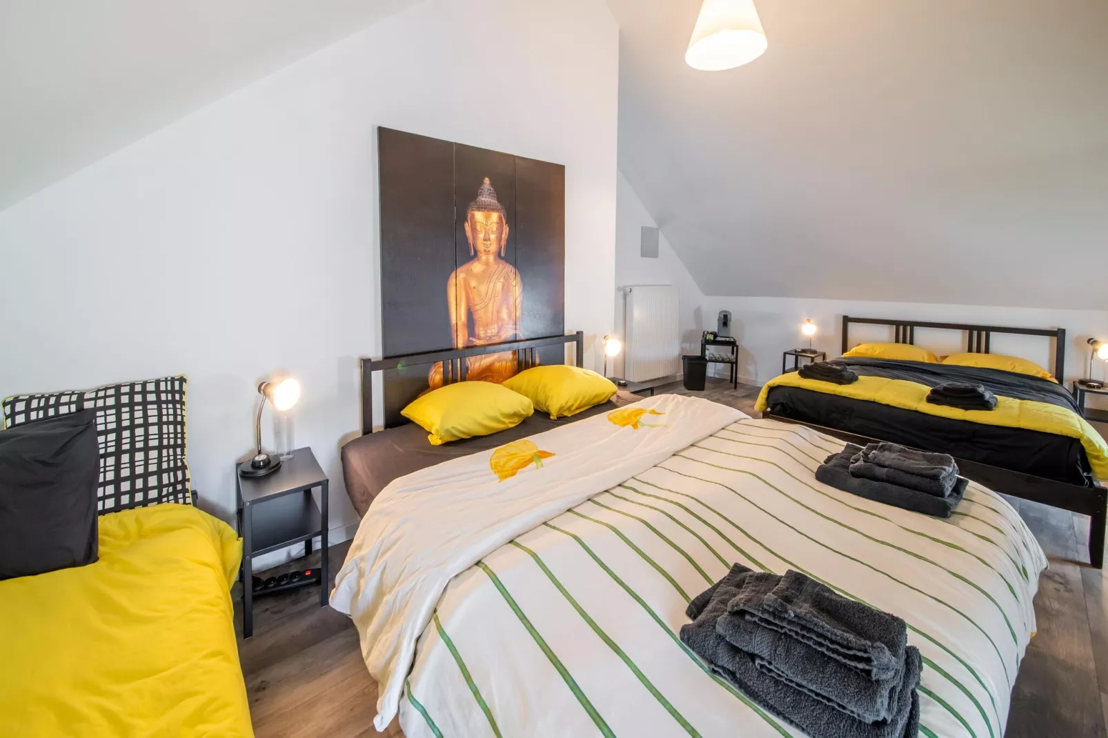 Charmante habitation située à la Reid avec Jacuzzi-Slaapkamer