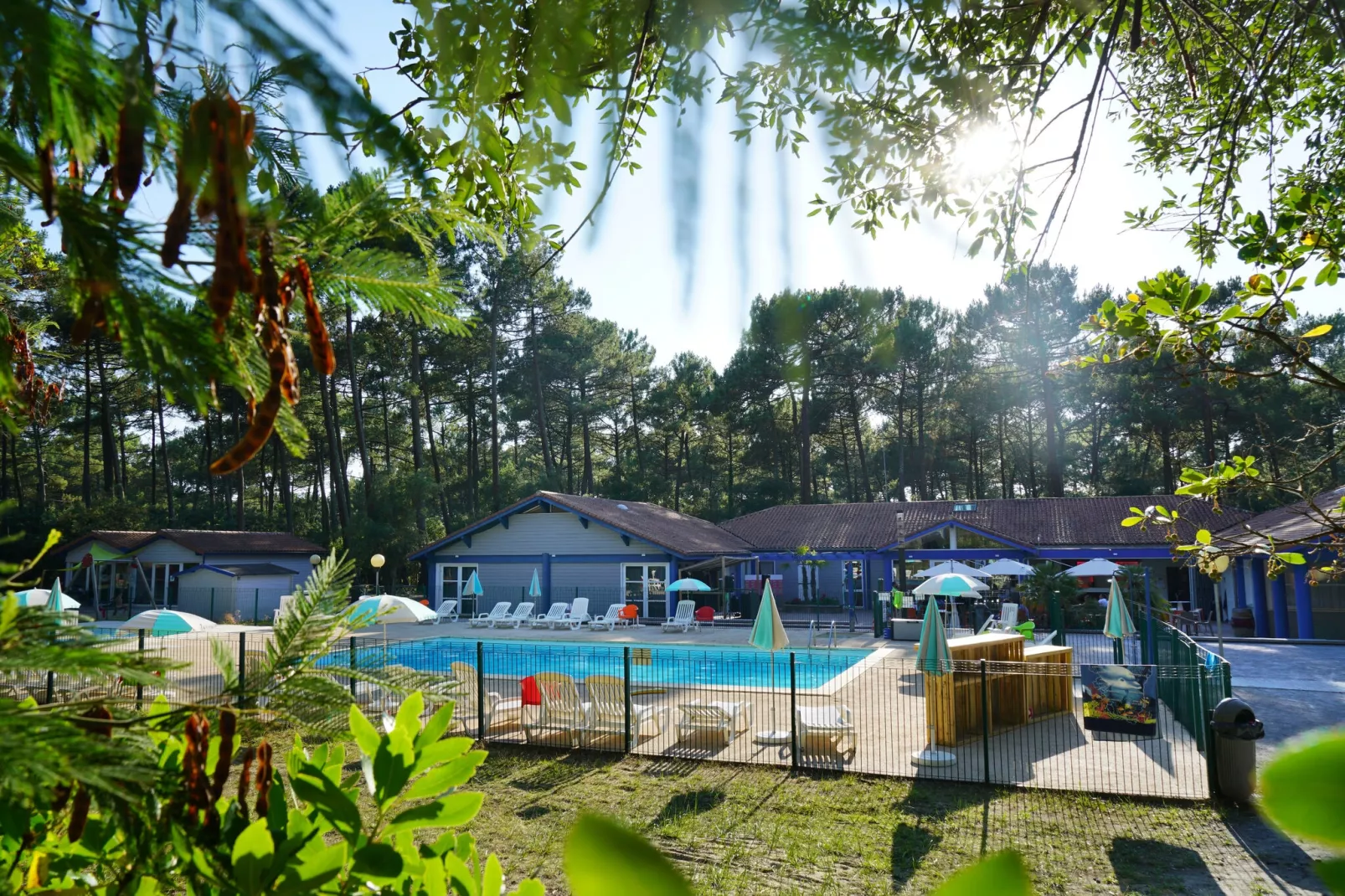 Résidence Landes - Moliets // Chalet 3 pcs 5 pers et 1 bébé-Parkfaciliteiten