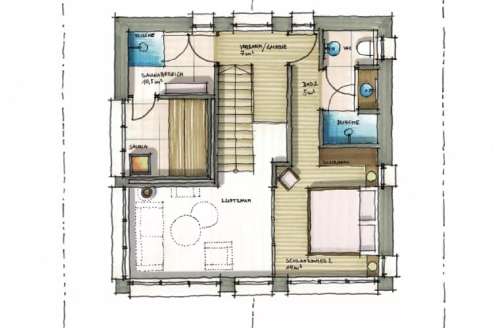 DEIN BICHLBACH Chalet klein-Plattegrond