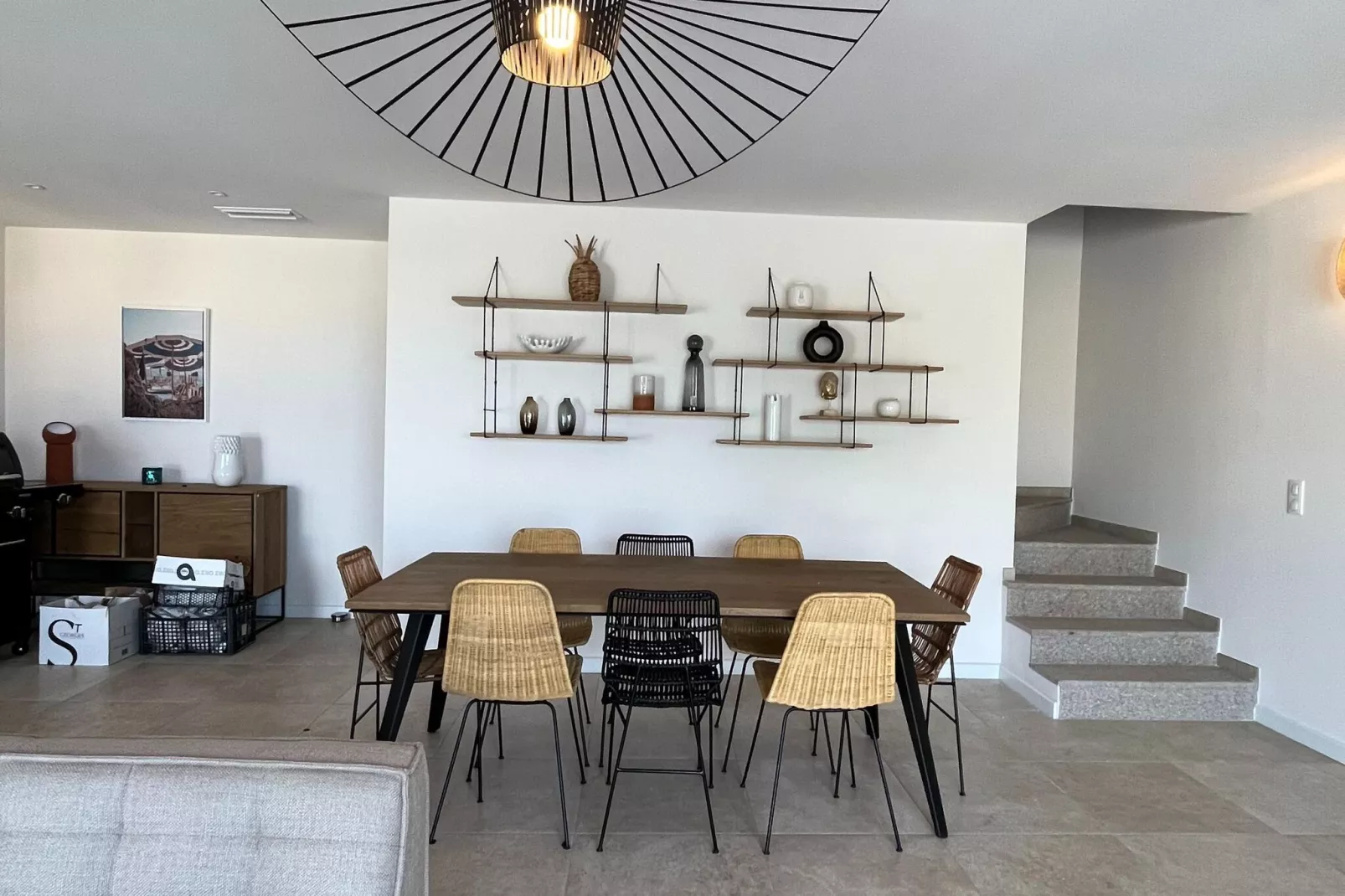 Superbe villa 8 personnes avec piscine et vue mer-Woonkamer
