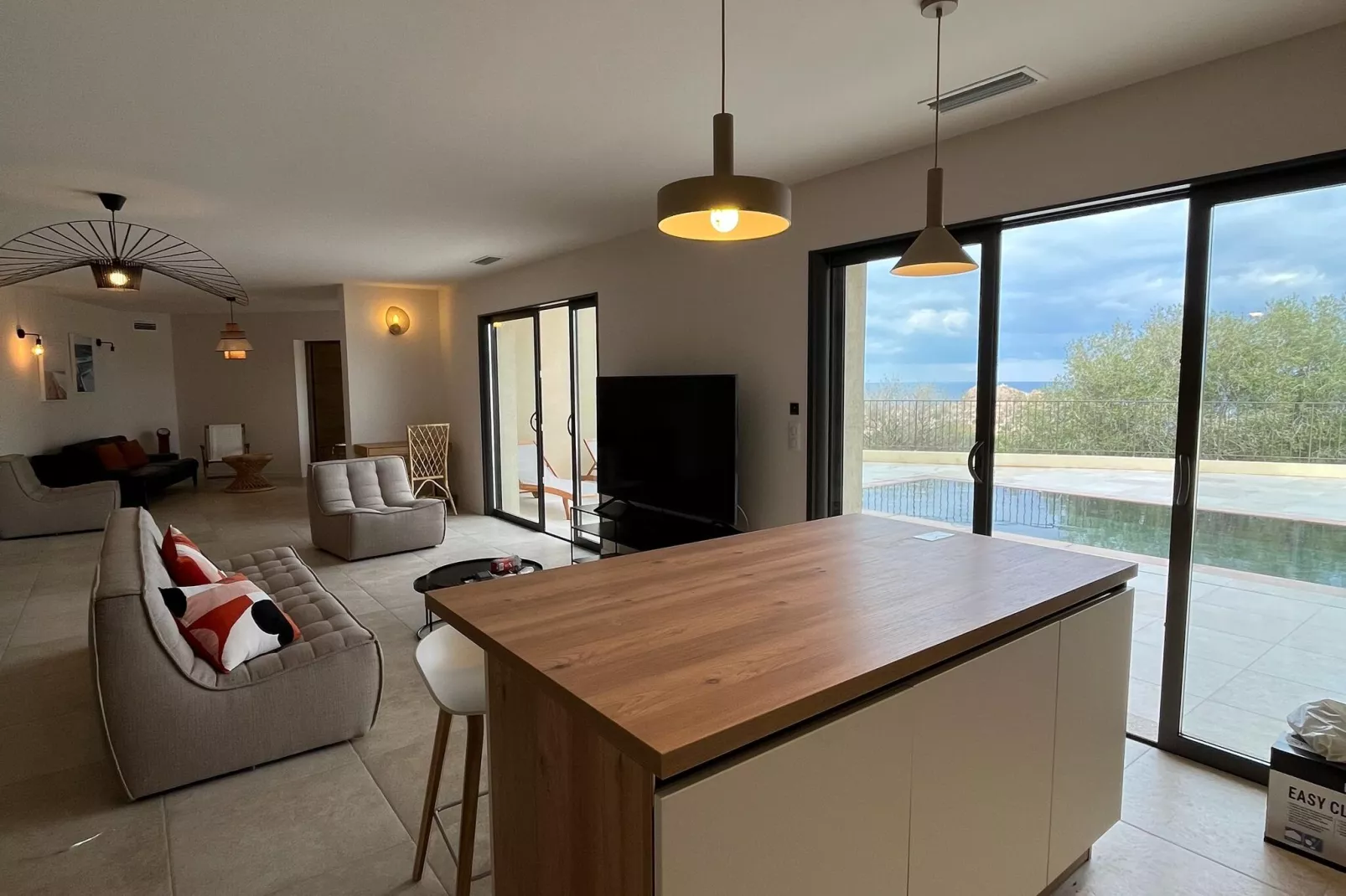 Superbe villa 8 personnes avec piscine et vue mer-Keuken