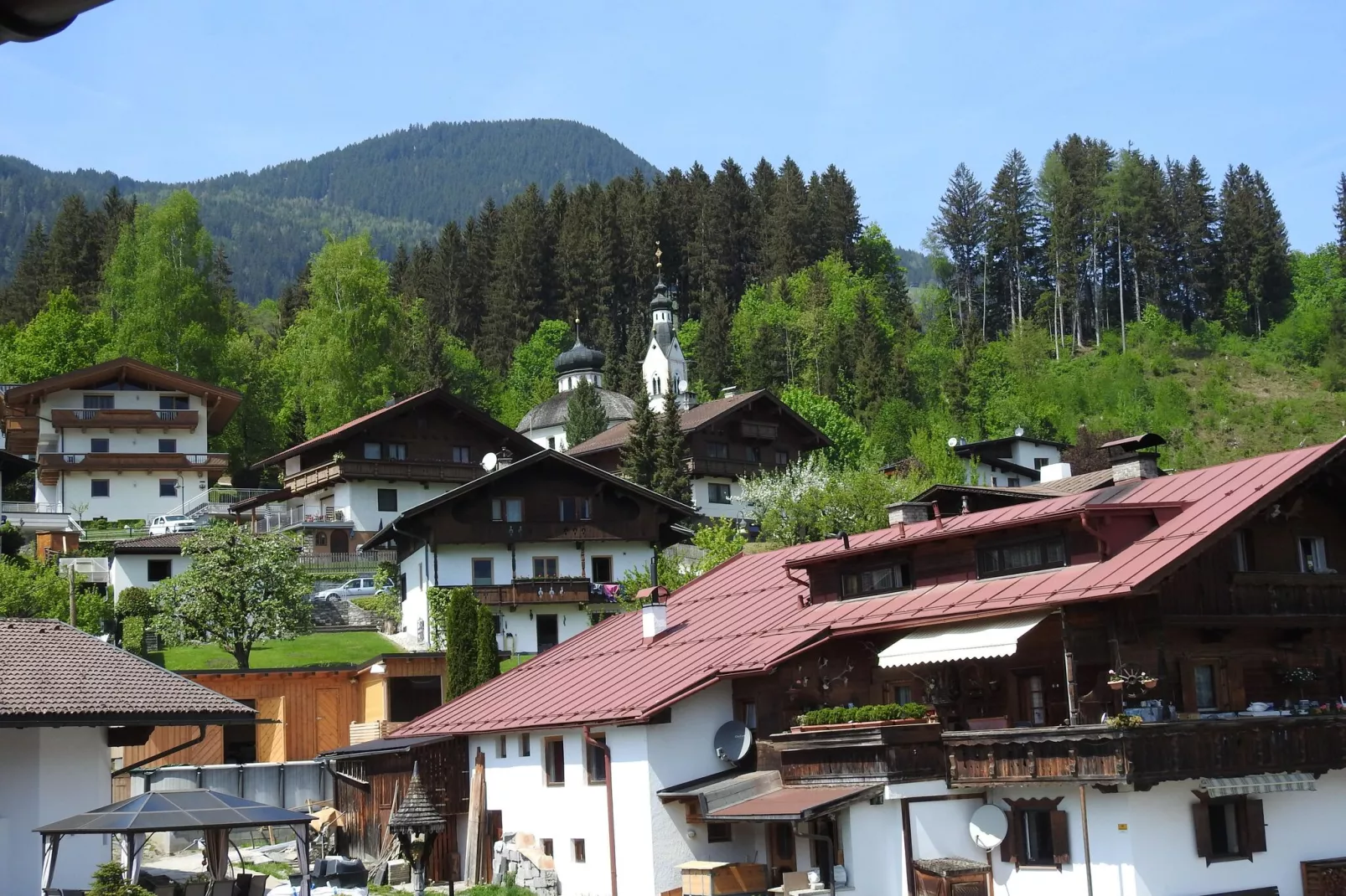 Ferienhaus Marienbergl - 10 Personen-Uitzicht zomer