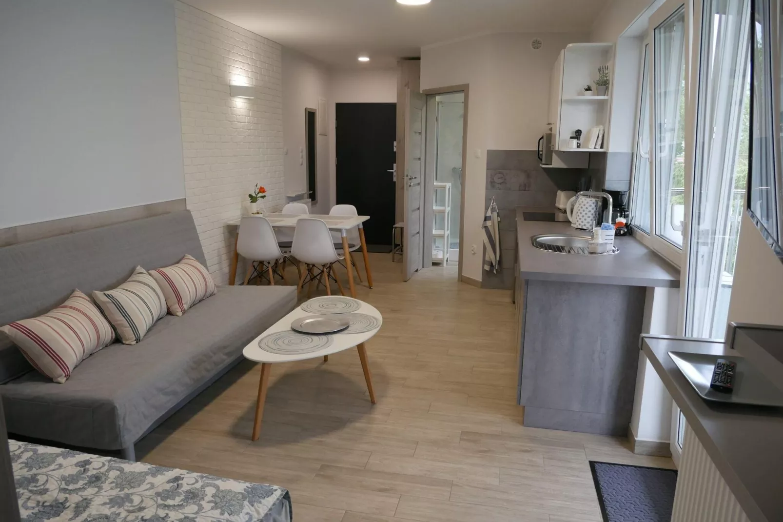 Apartamenty Szafir Sianozety-Woonkamer