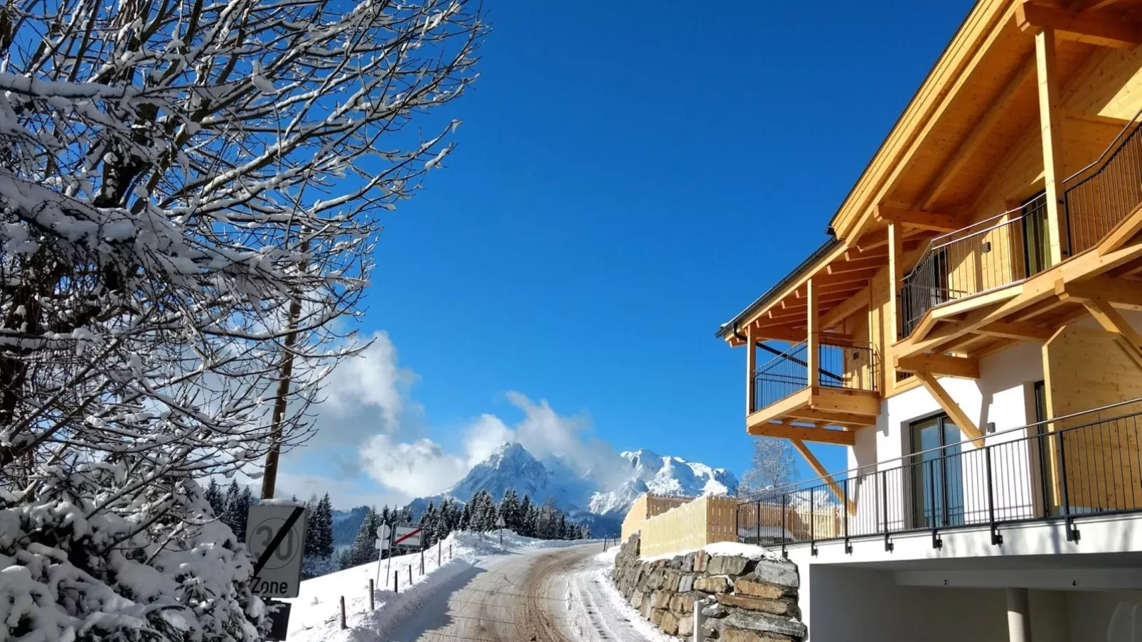 Bergblick-Exterieur winter