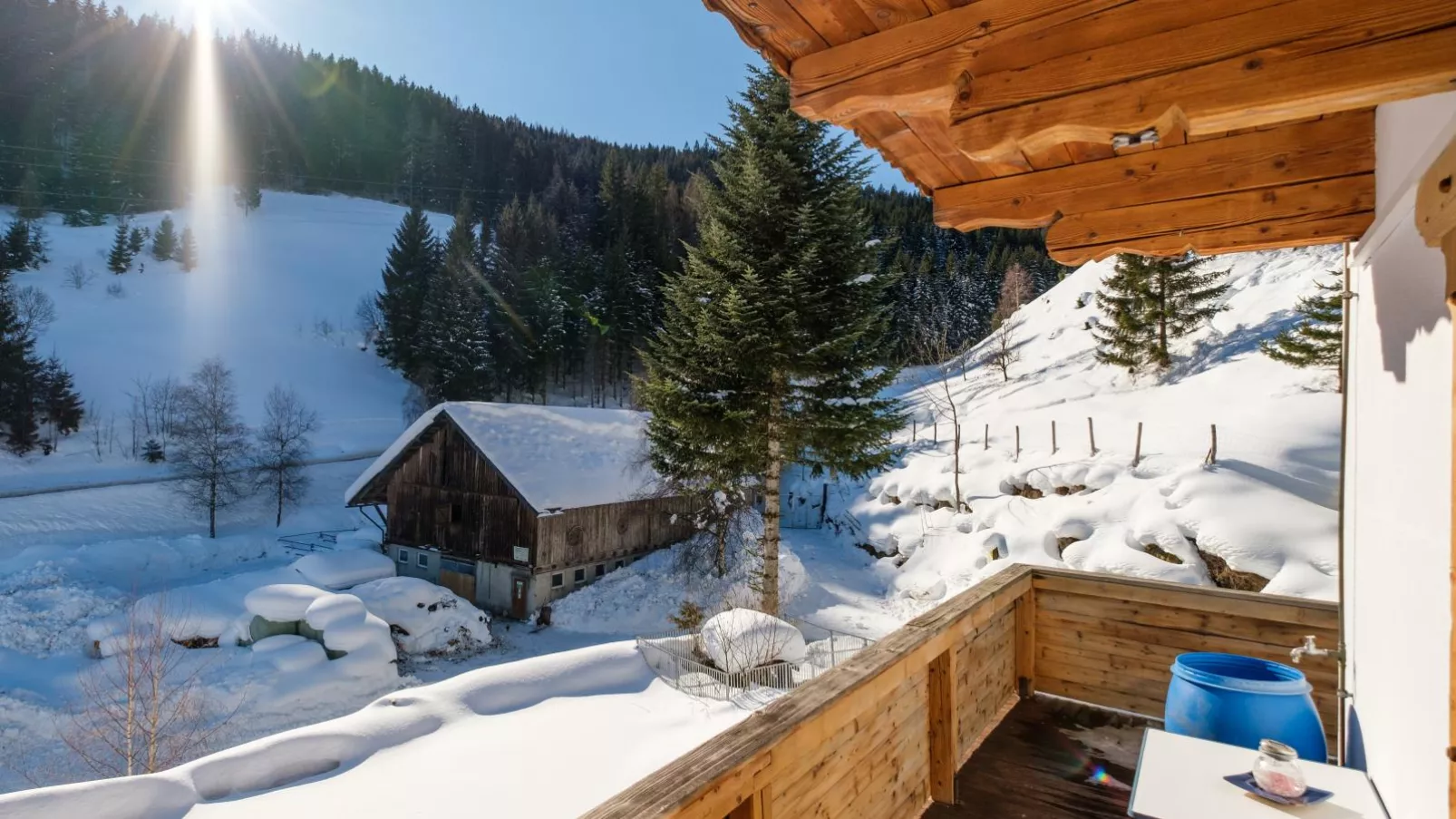Hoellerhof basic-Uitzicht winter