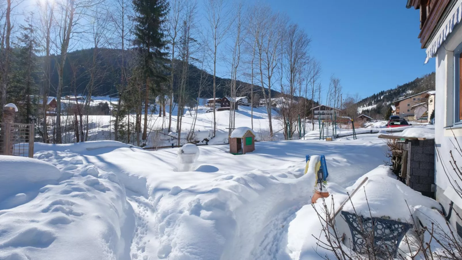Zonnen-Alp-Uitzicht winter