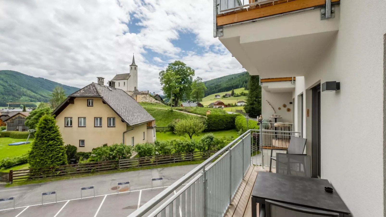 Ski Nature Apartment Lungau Top 6-Terrasbalkon