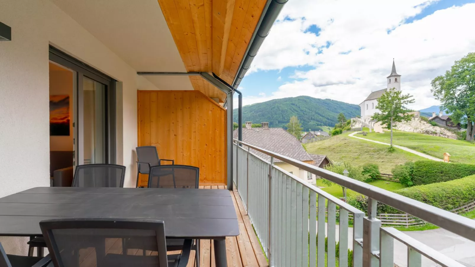 Ski Nature Apartment Lungau Top 13-Terrasbalkon