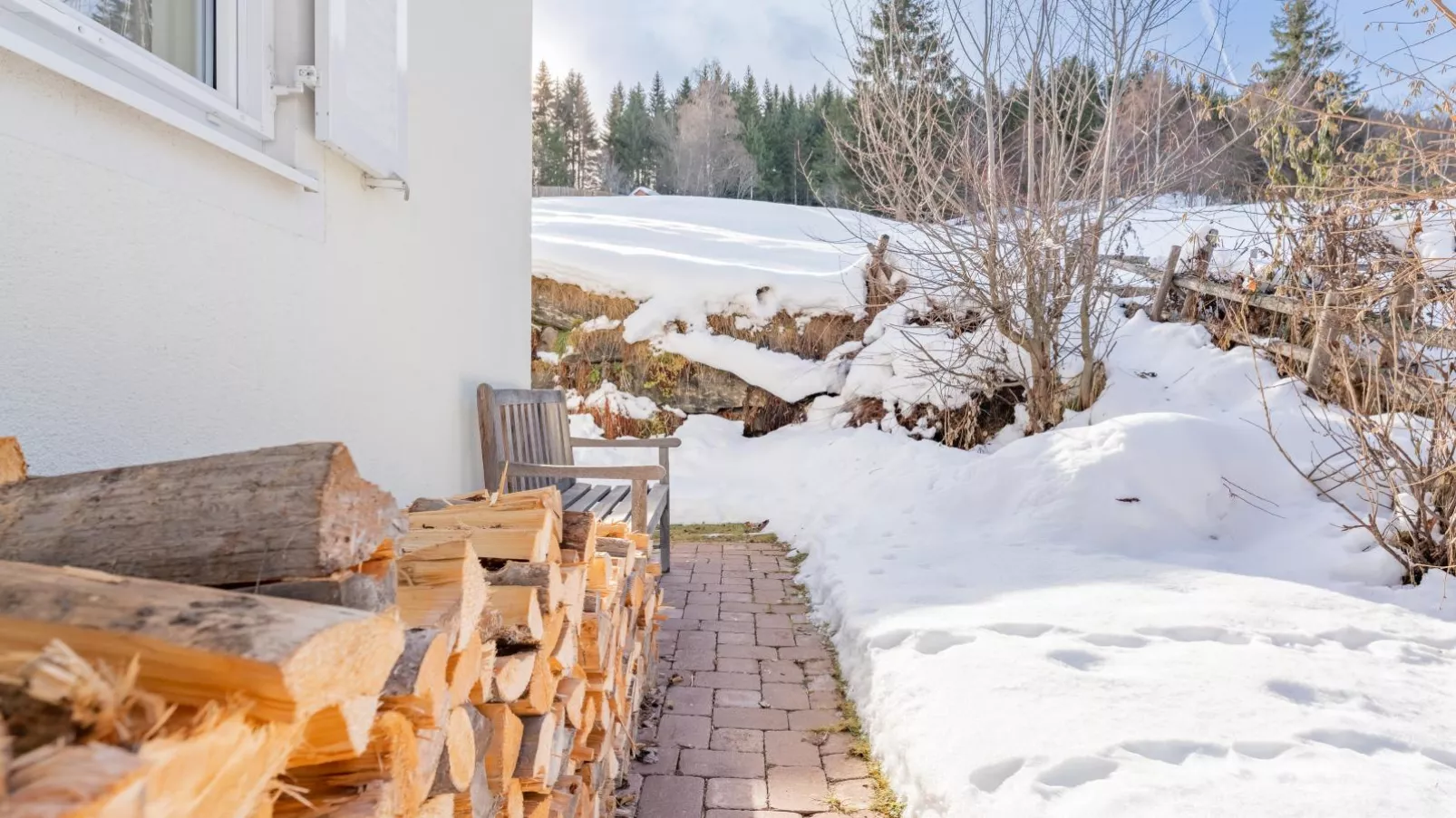 Chalet Bergblick-Tuin winter