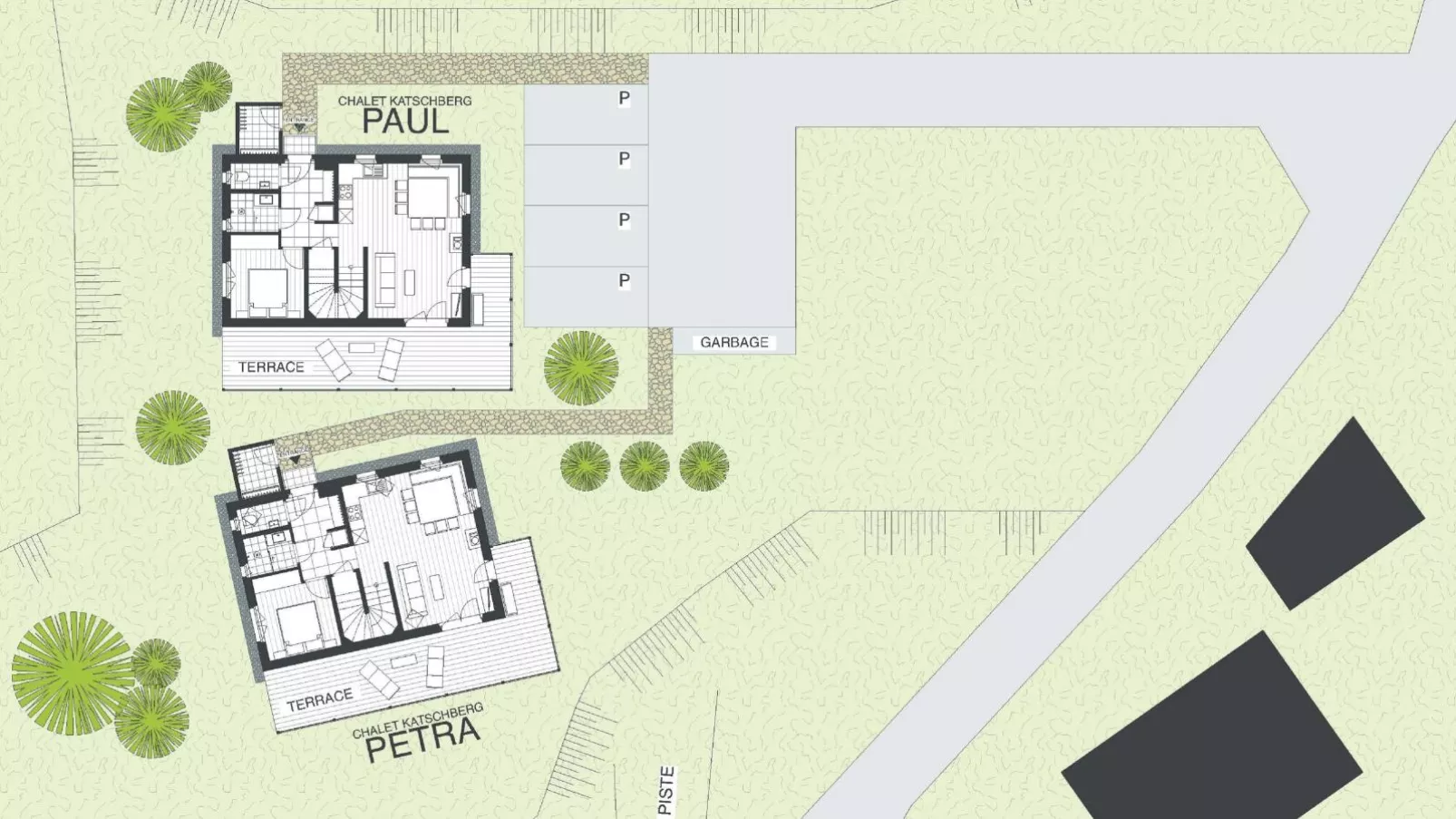 Chalet Petra-Plattegrond