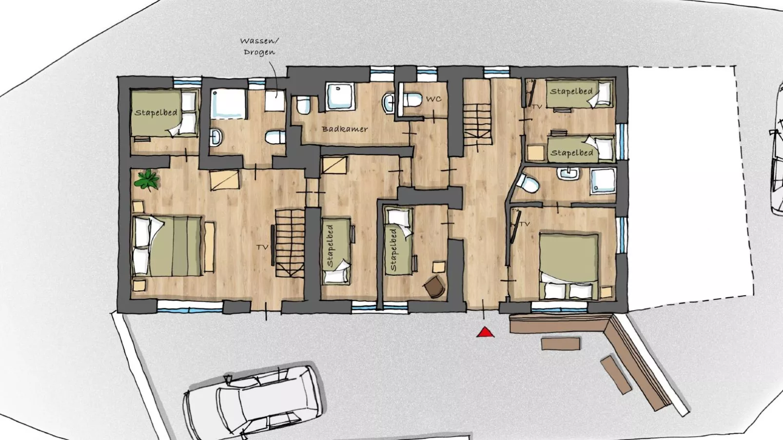 Golden Hirsch-Plattegrond