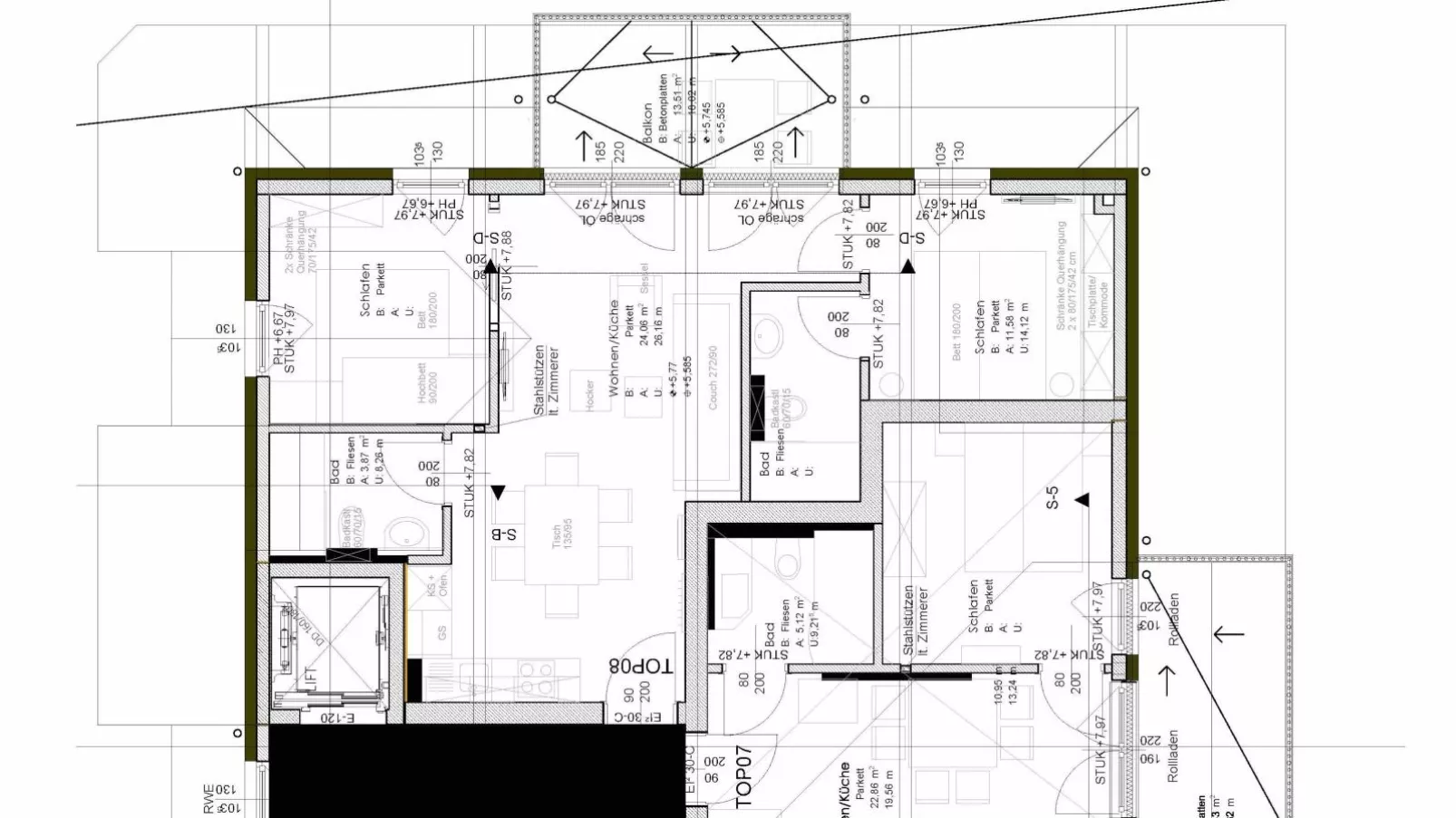 Falken Suites TOP 8-Plattegrond