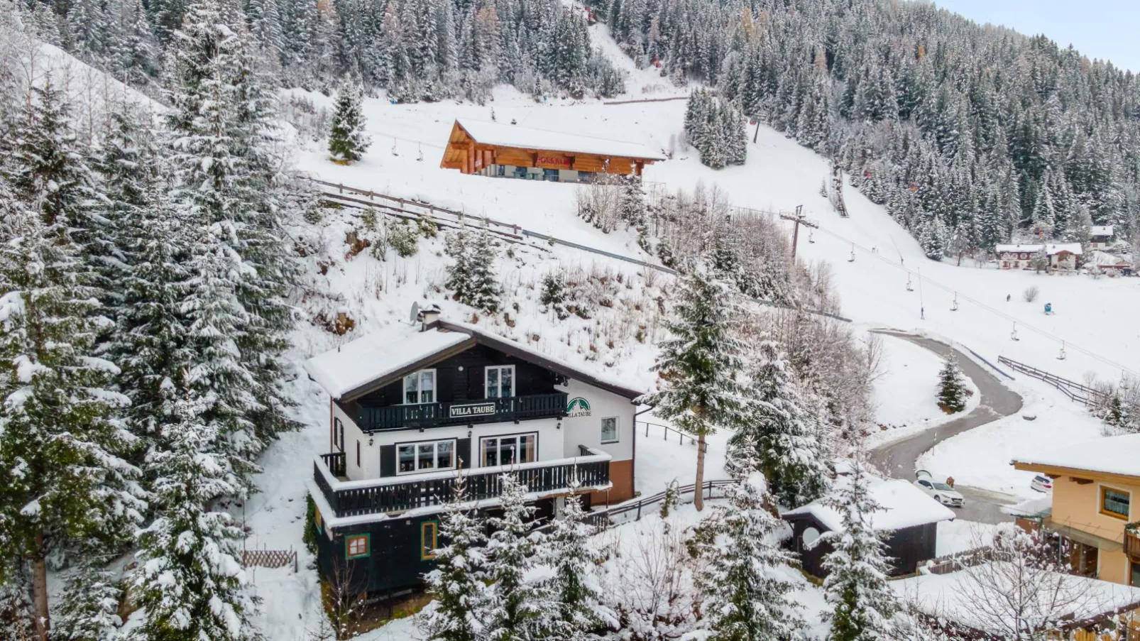 Hütte Taube-Exterieur winter