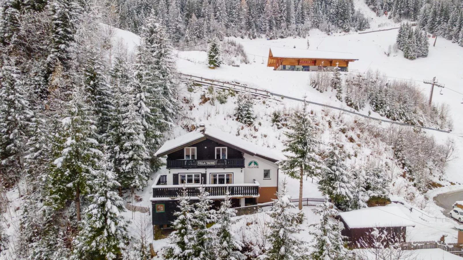 Hütte Taube-Exterieur winter