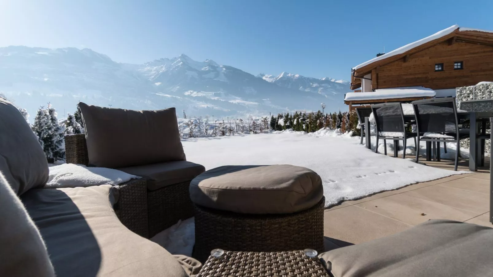 Sonnen Lodge Kaprun-Terrasbalkon