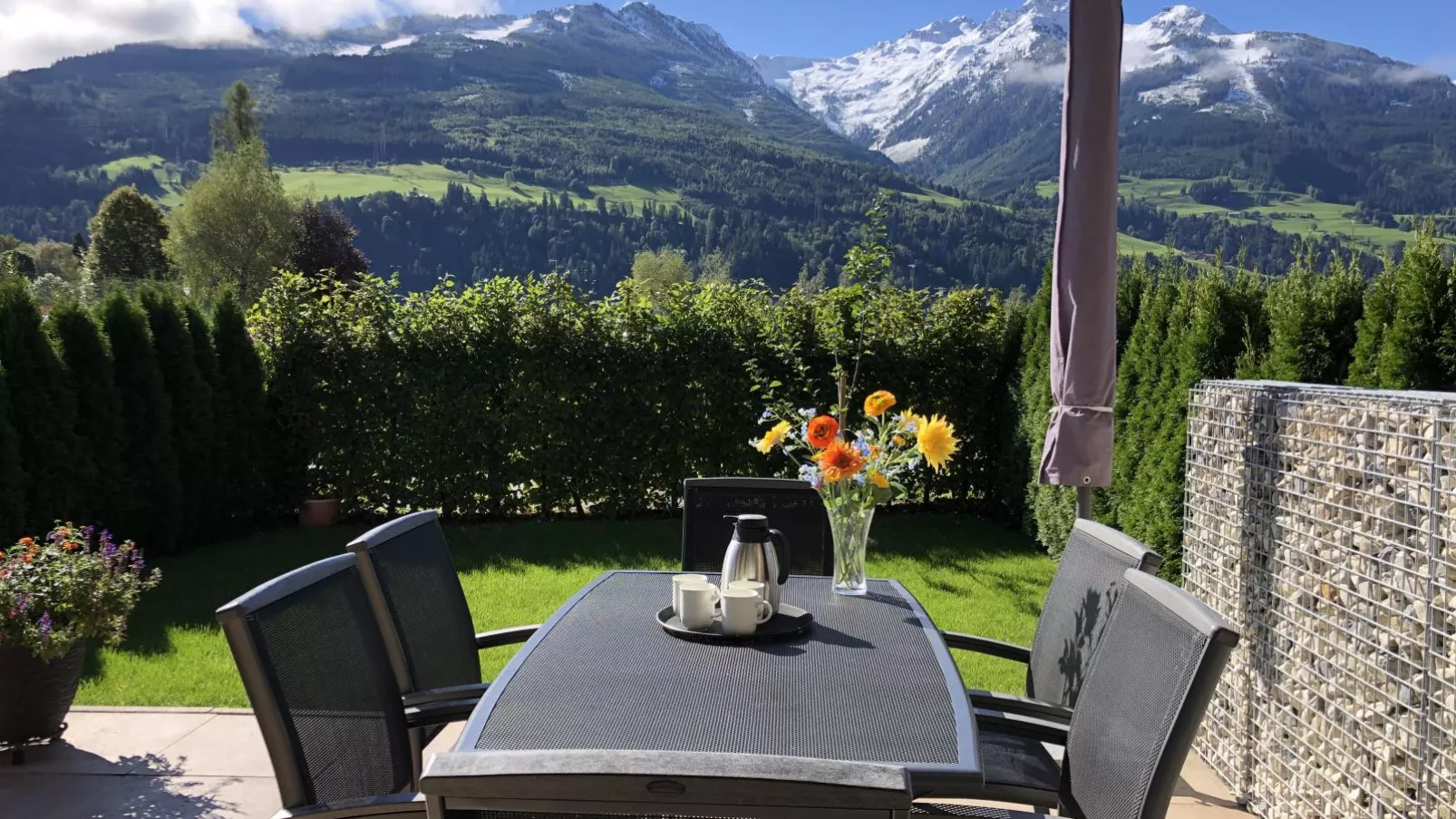 Sonnen Lodge Kaprun-Tuinen zomer