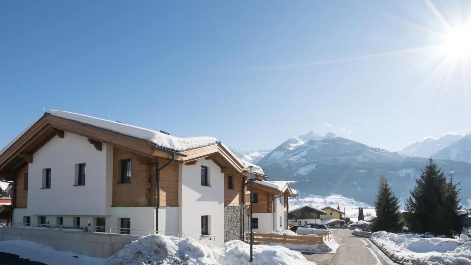 Green Garden Lodge A1-Uitzicht winter