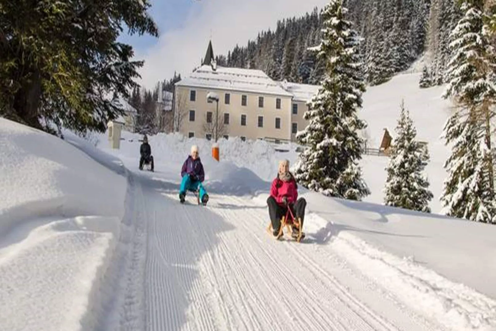 Bergeralm Chalets 1-Gebied winter 1km