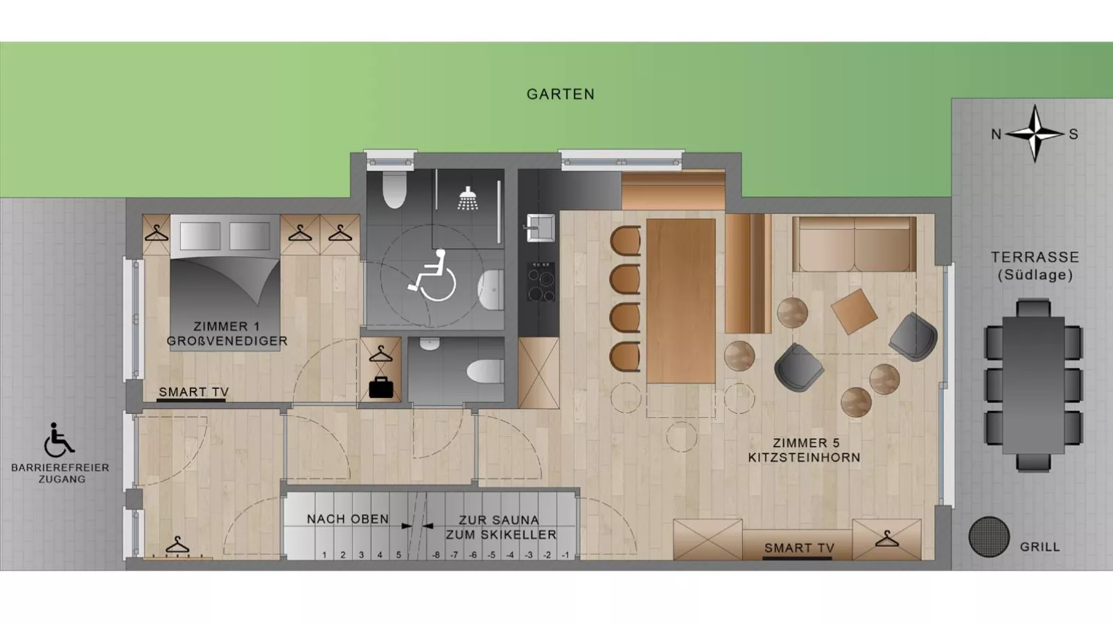 BergbiberHAUS XL-Plattegrond