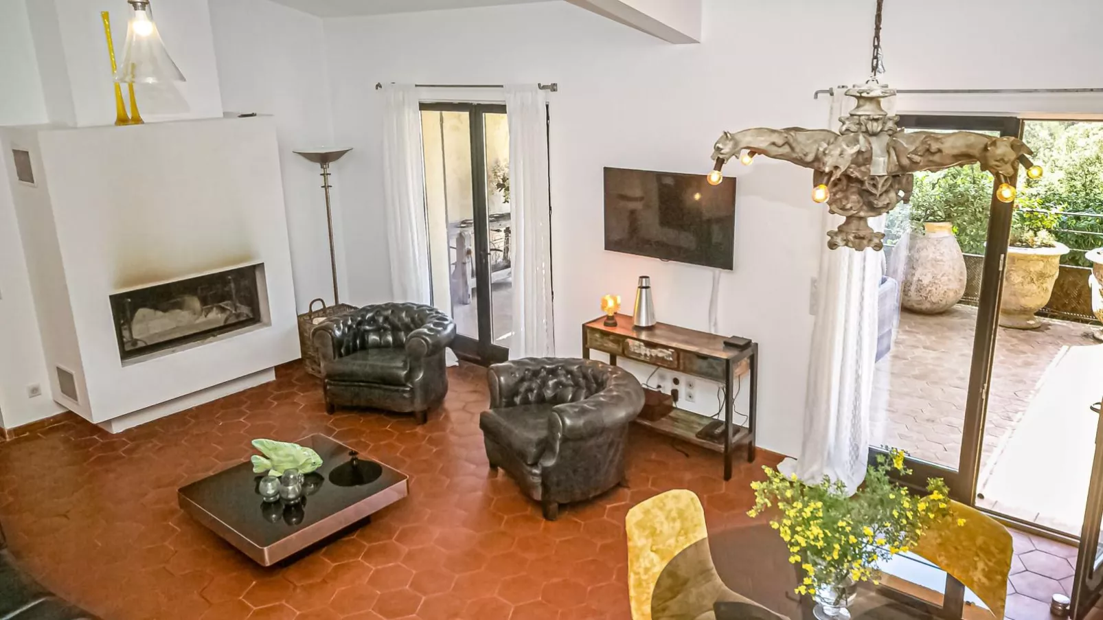 La Bastide Romaine-Woonkamer