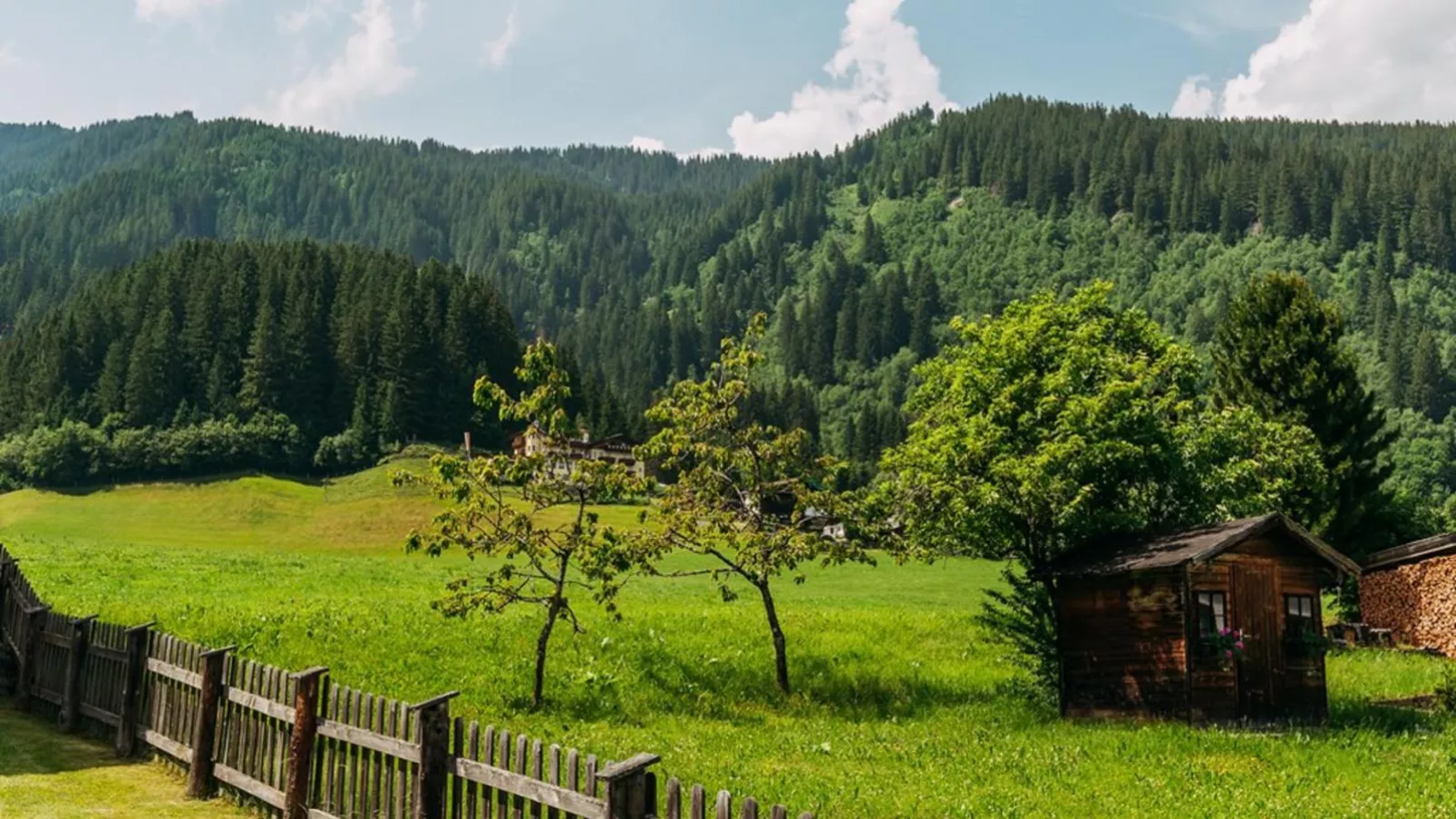 Tauernlodge Krimml 1A-Tuinen zomer