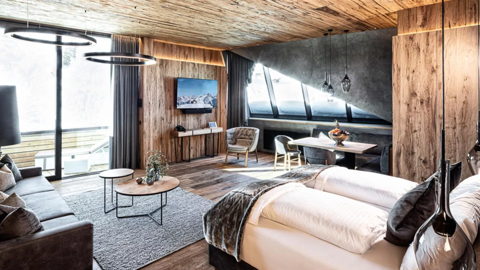 Mountain View Loft Bergkristall-Slaapkamer