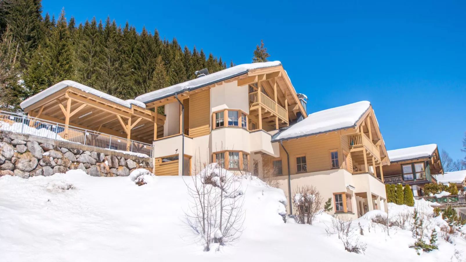 Chalet Sanna Hinterlengau-Exterieur winter