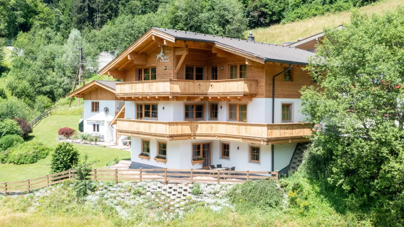 Alpensteinbock Saalbach L-Buitenkant zomer