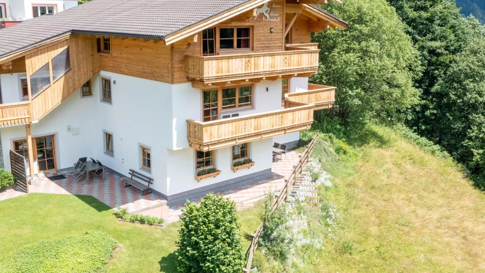 Alpensteinbock Saalbach L-Buitenkant zomer