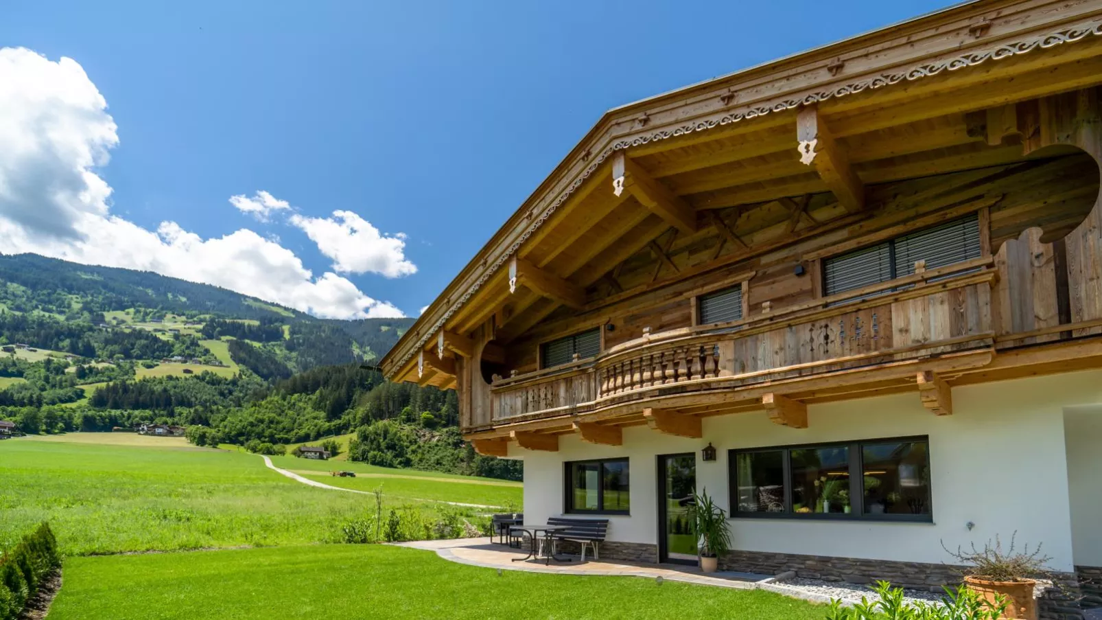 Chalet Bodahof-Tuinen zomer