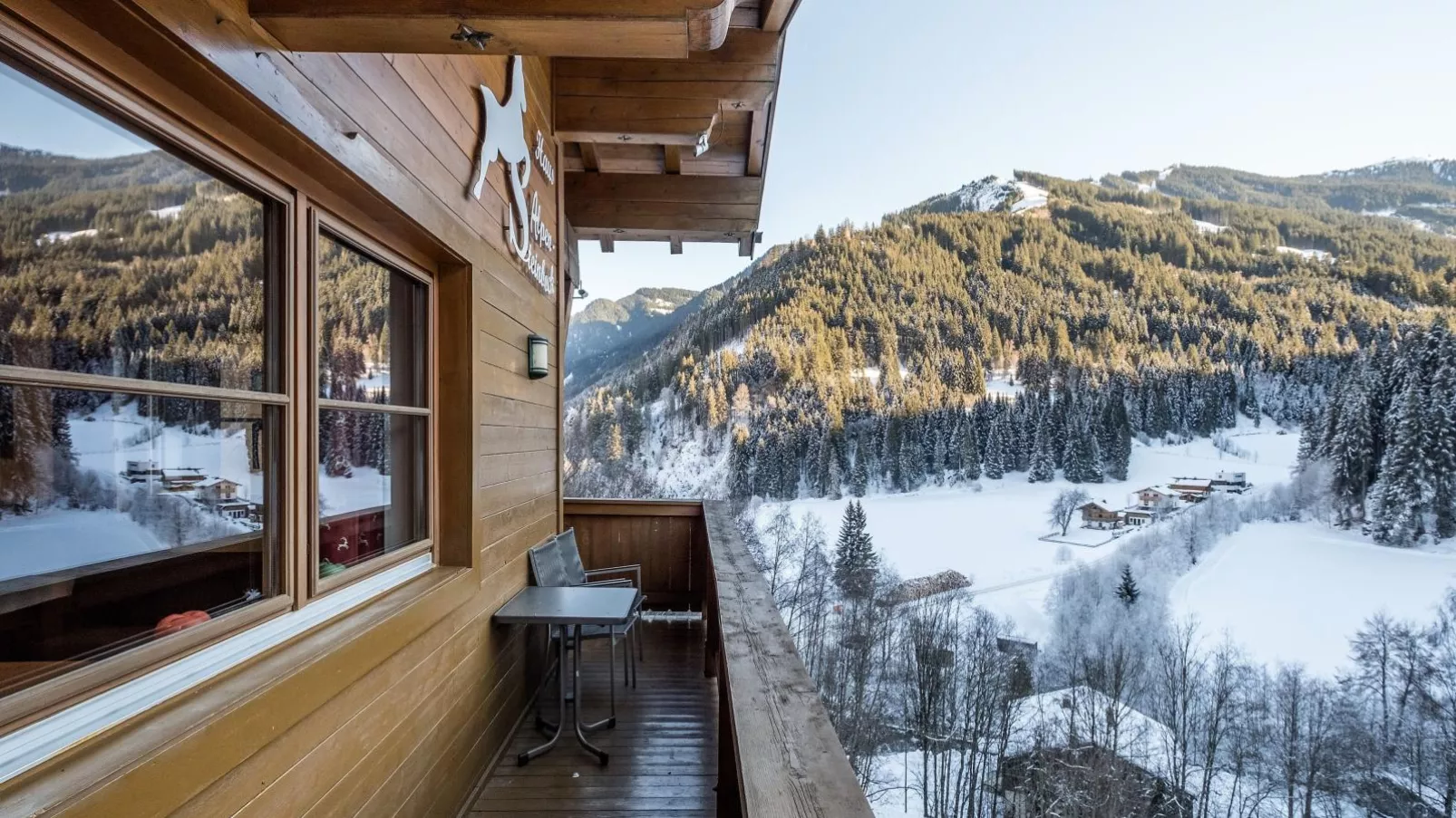 Alpensteinbock Saalbach-Terrasbalkon