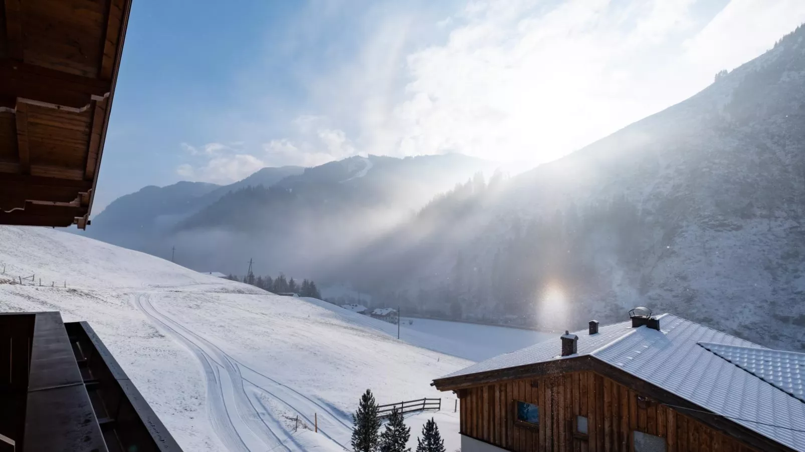 Bichl Viehofen-Uitzicht winter