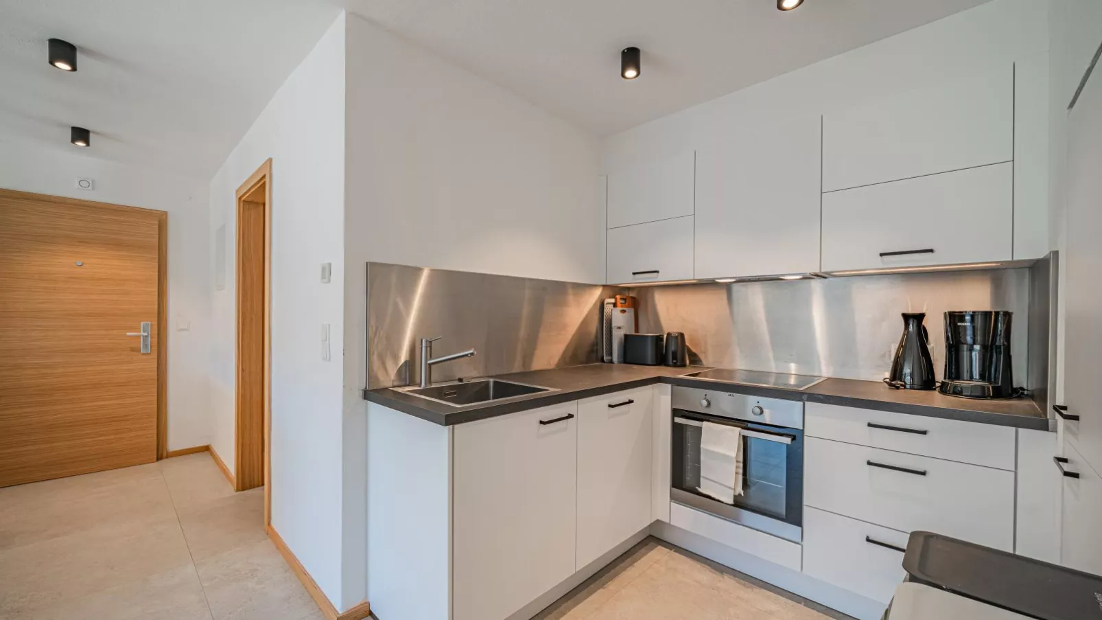 Apartement am Lift XL-Keuken