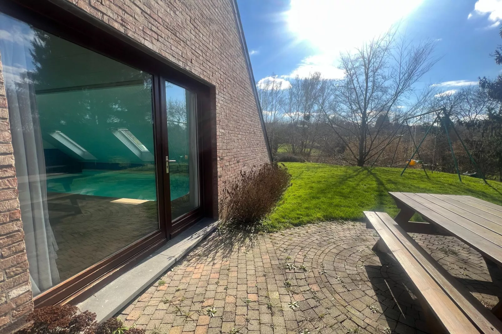 Magnifique maison de vacances avec piscine intérieur-Terrasbalkon